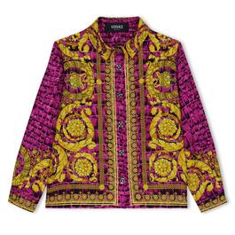 Versace Juniors Barocco Print Shirt