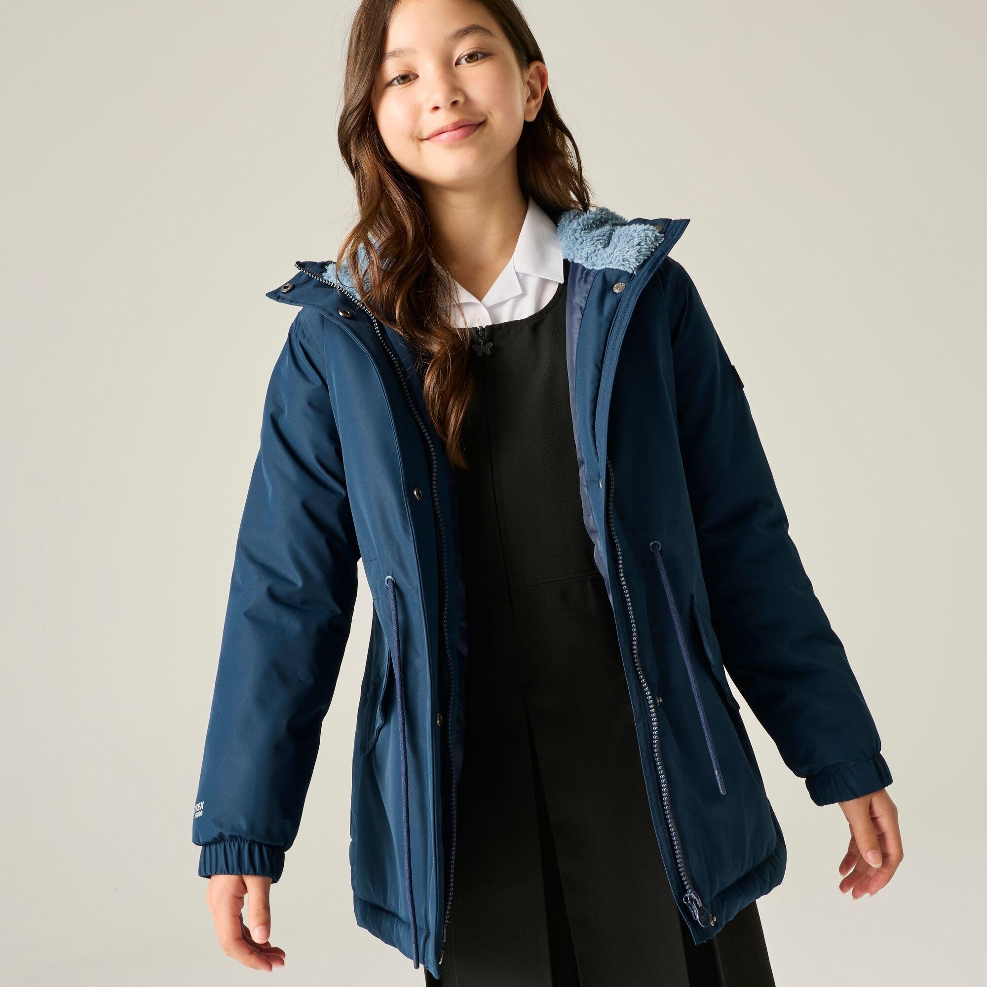 Navy(Dusky Blue - Regatta - Kids Vallina Insulated Waterproof Jacket - 1