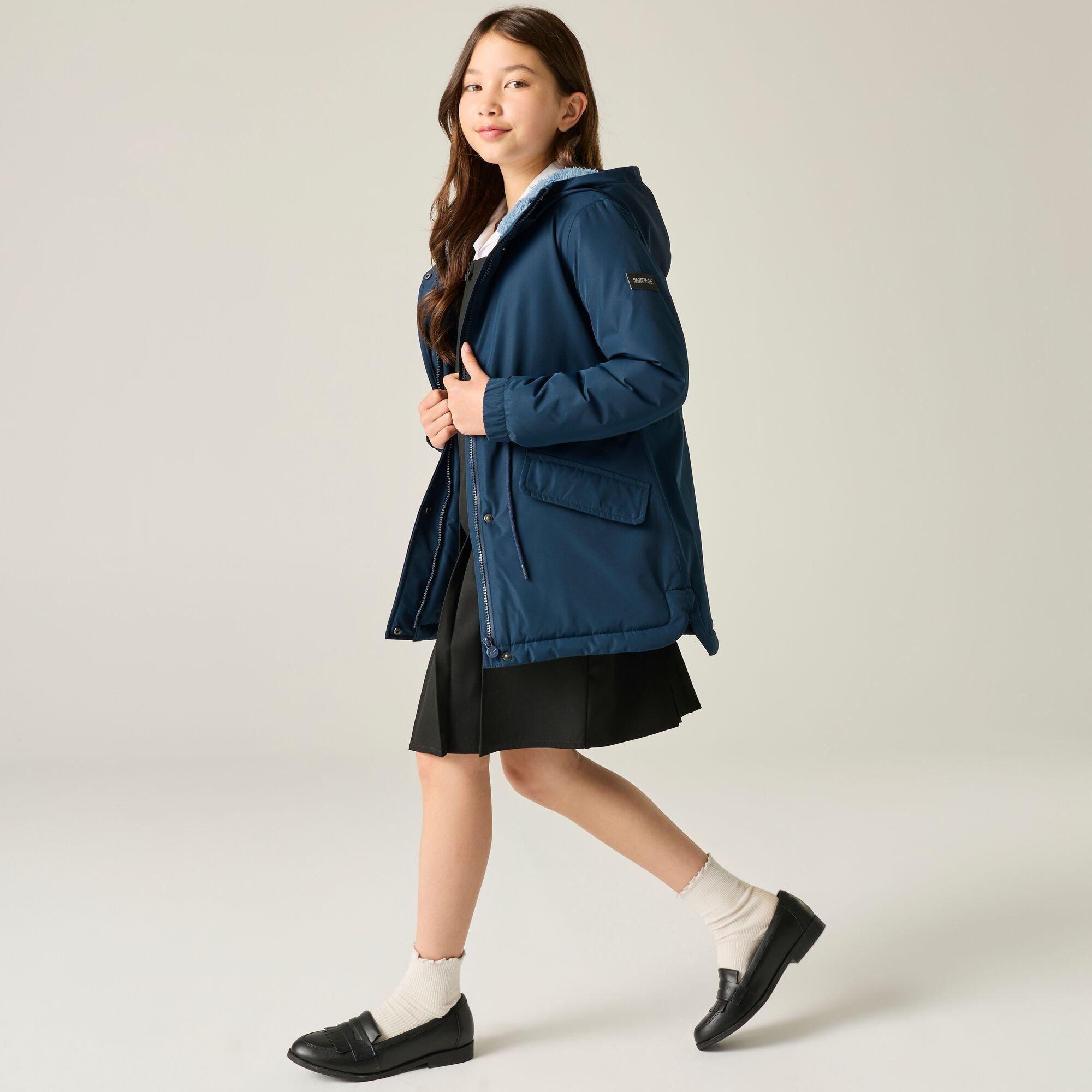 Navy(Dusky Blue - Regatta - Kids Vallina Insulated Waterproof Jacket - 2