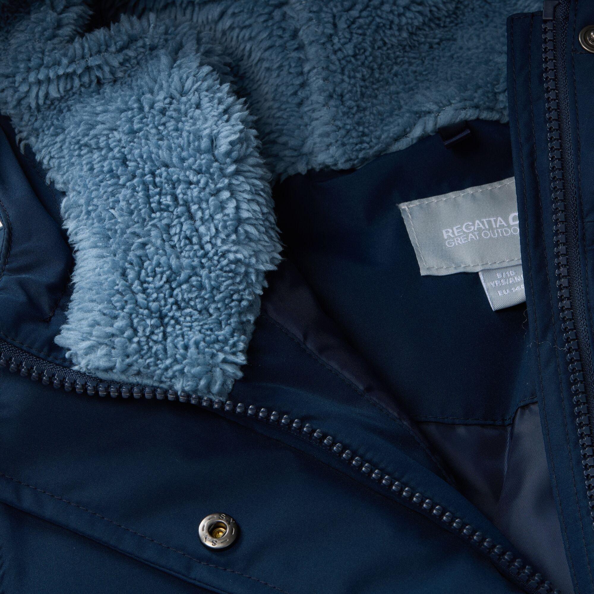 Navy(Dusky Blue - Regatta - Kids Vallina Insulated Waterproof Jacket - 13
