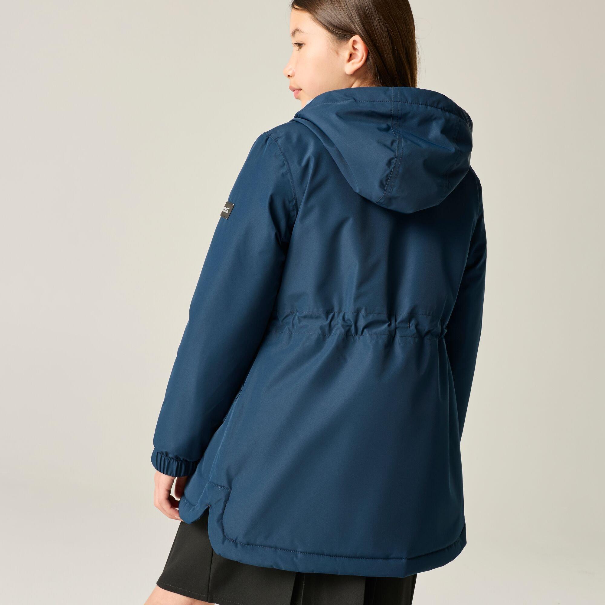 Navy(Dusky Blue - Regatta - Kids Vallina Insulated Waterproof Jacket - 3