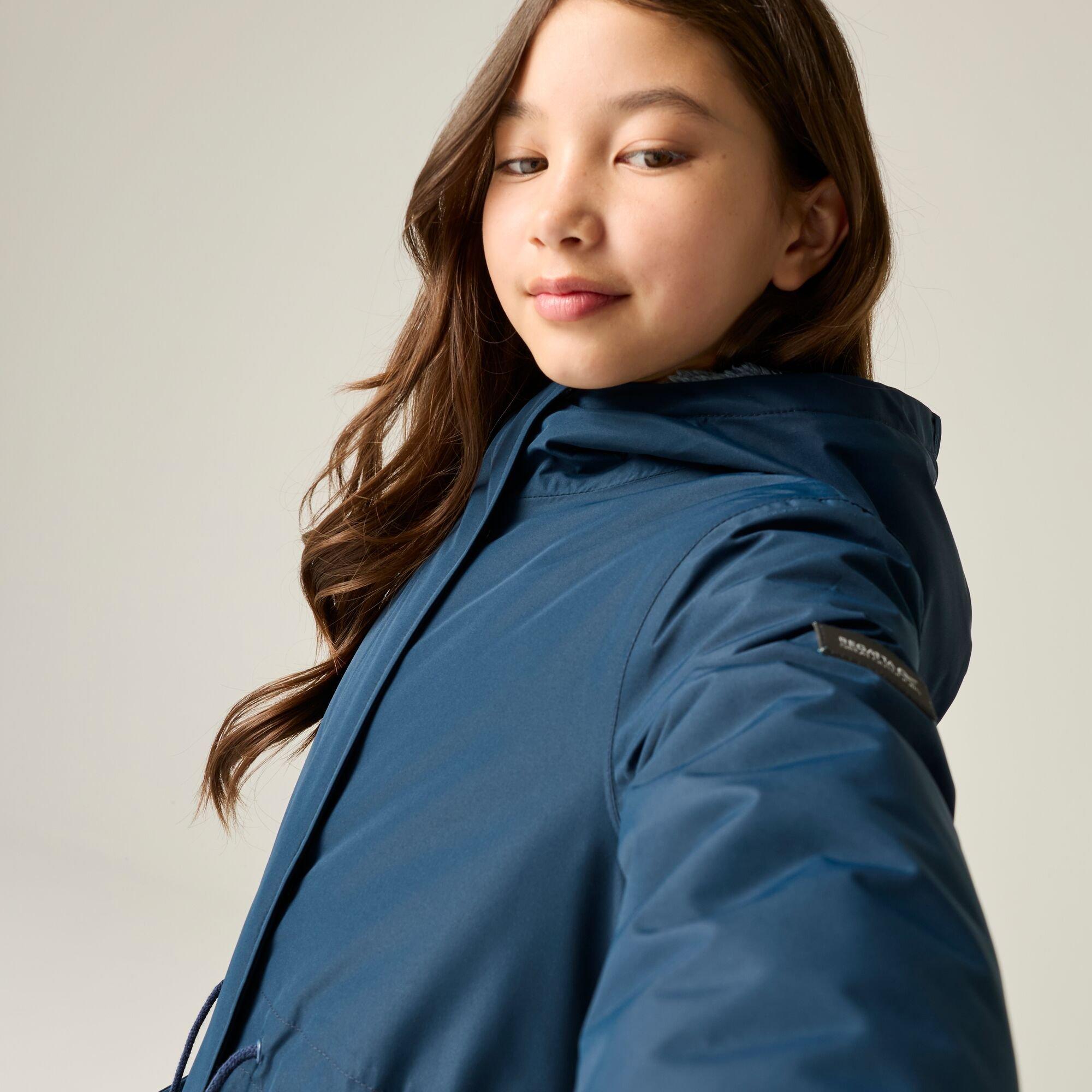 Navy(Dusky Blue - Regatta - Kids Vallina Insulated Waterproof Jacket - 5