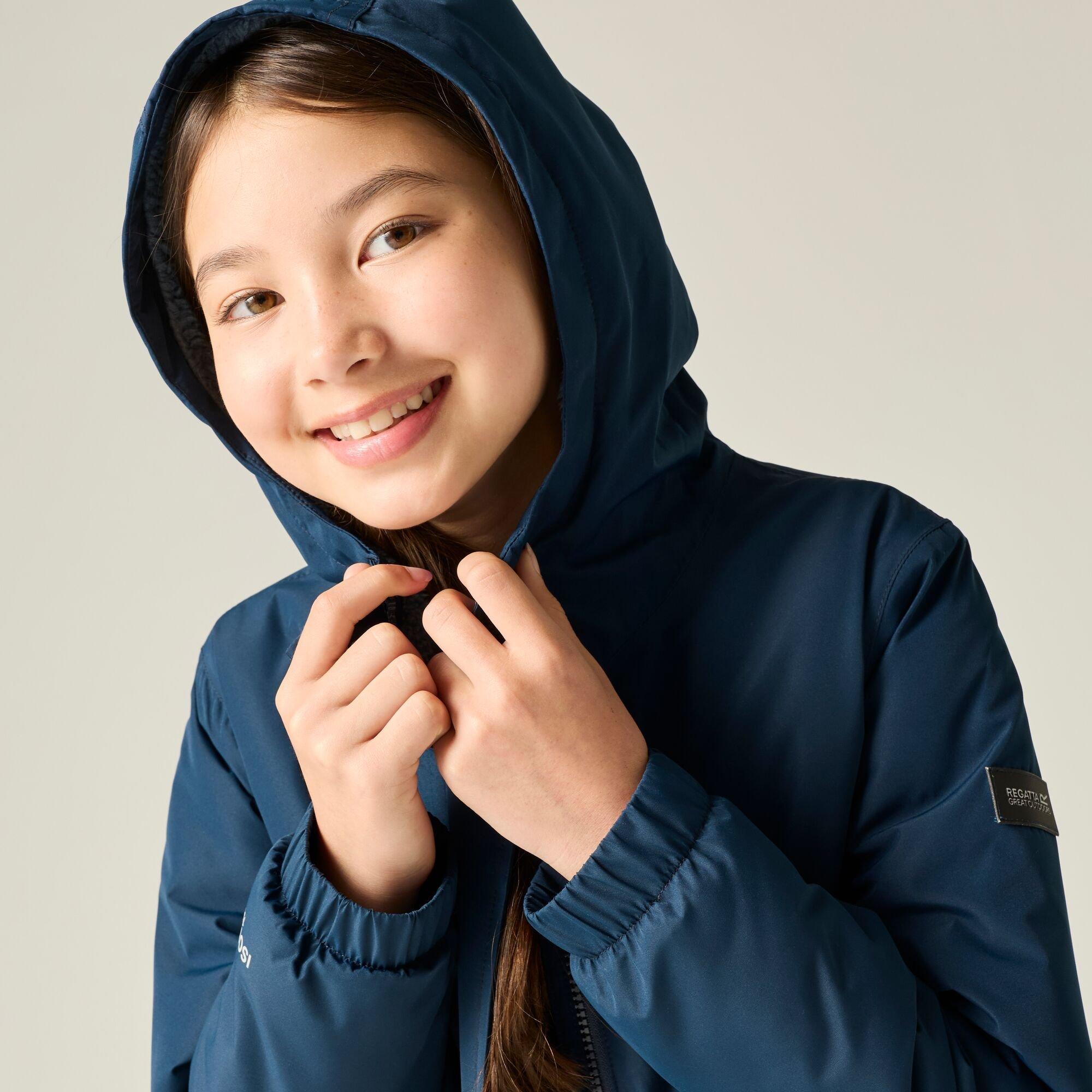 Navy(Dusky Blue - Regatta - Kids Vallina Insulated Waterproof Jacket - 7