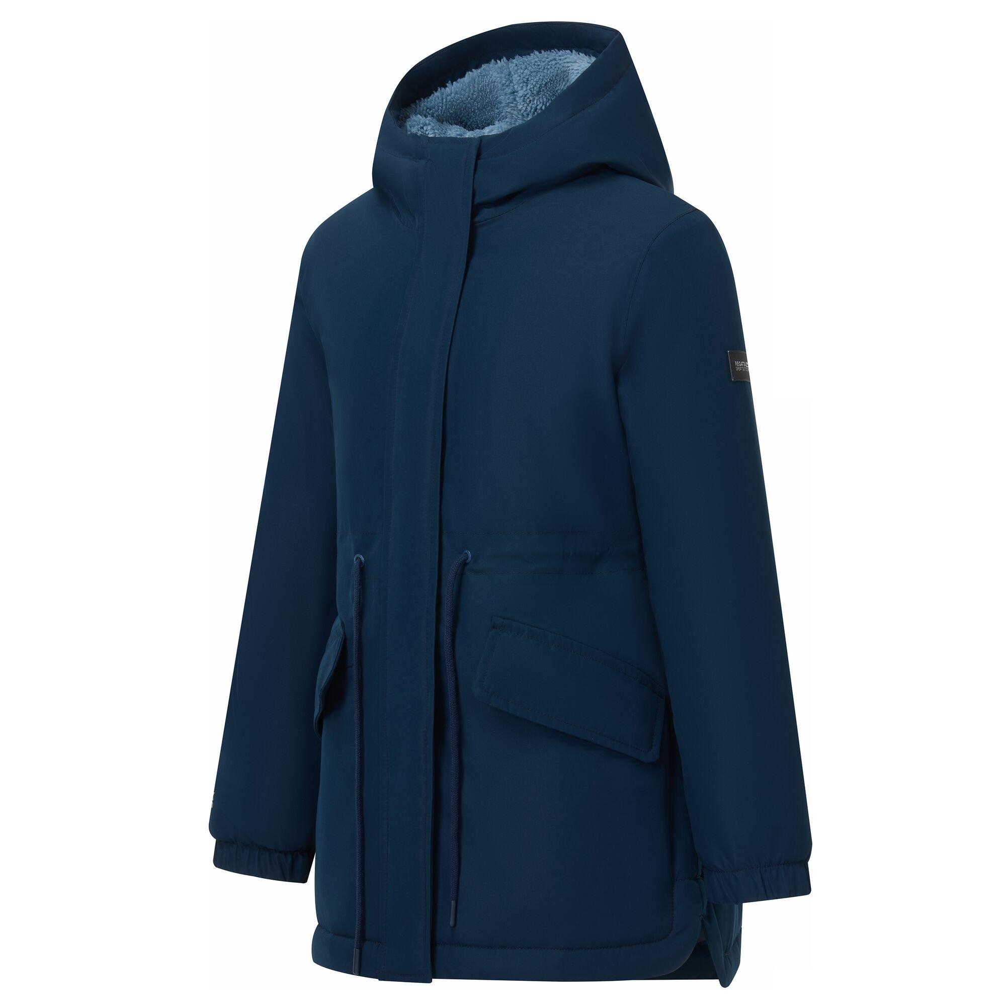 Navy(Dusky Blue - Regatta - Kids Vallina Insulated Waterproof Jacket - 10