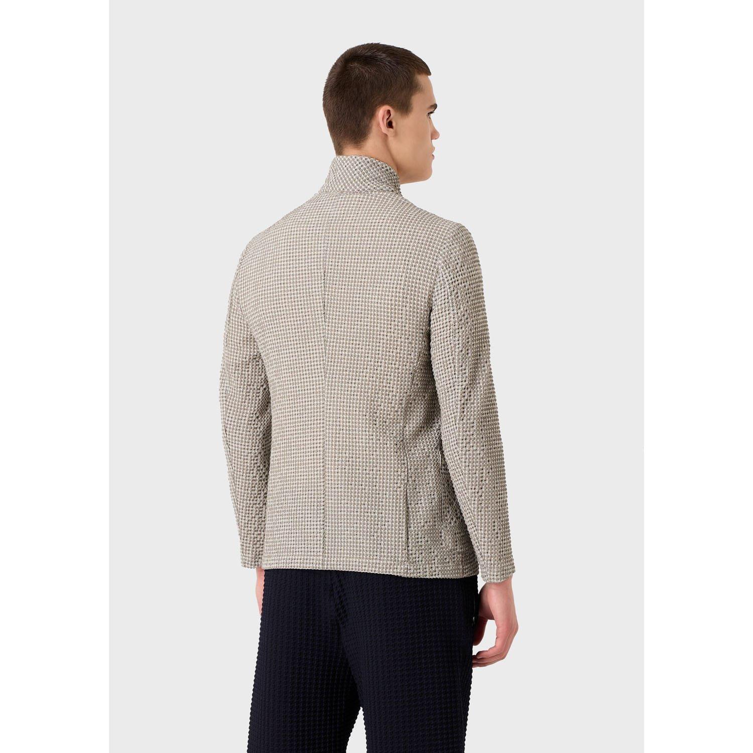 Grey - Emporio Armani - Guru Collar Jacket - 2