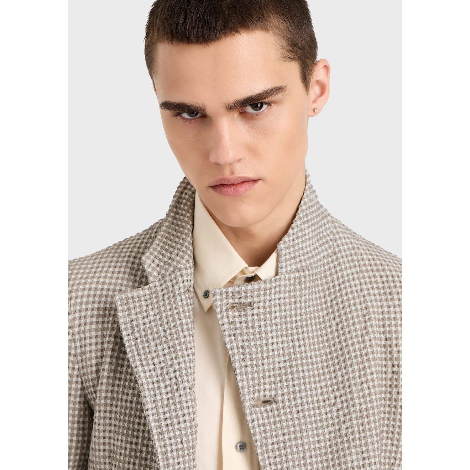 Grey - Emporio Armani - Guru Collar Jacket - 5