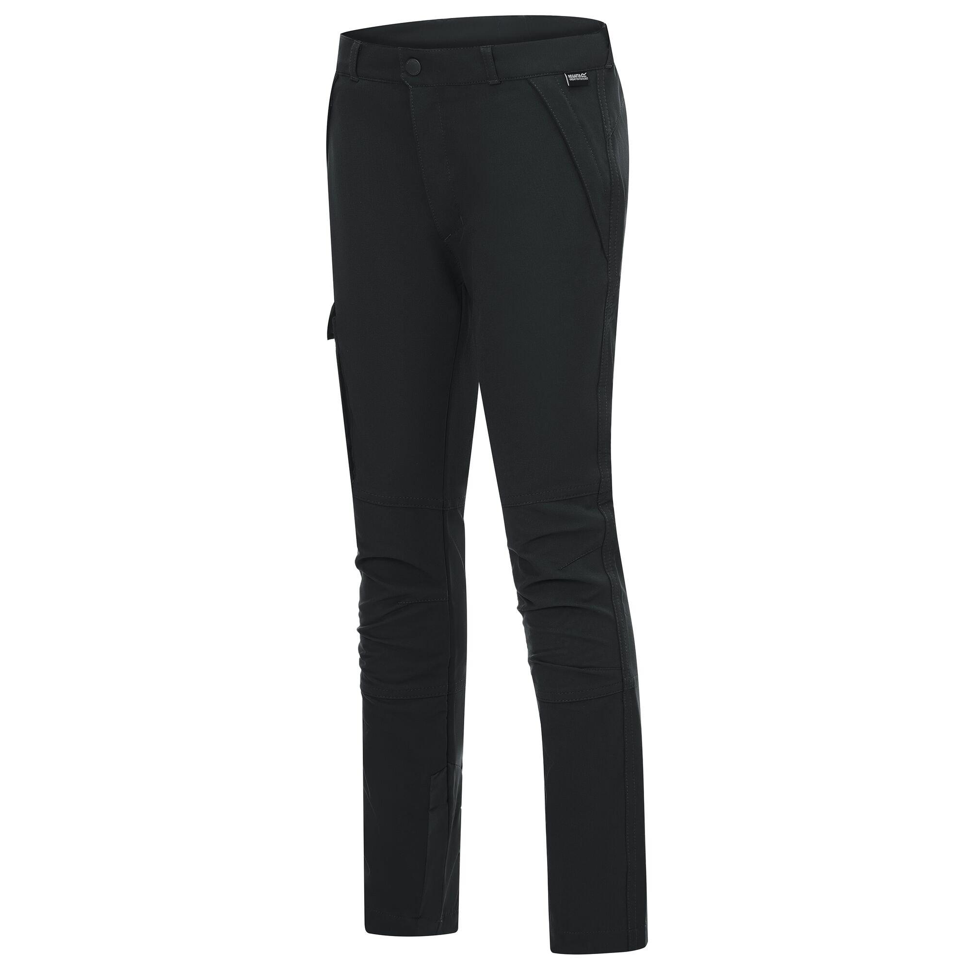 Black - Regatta - Kids Tech Mountain Water-Repellent Trousers - 2
