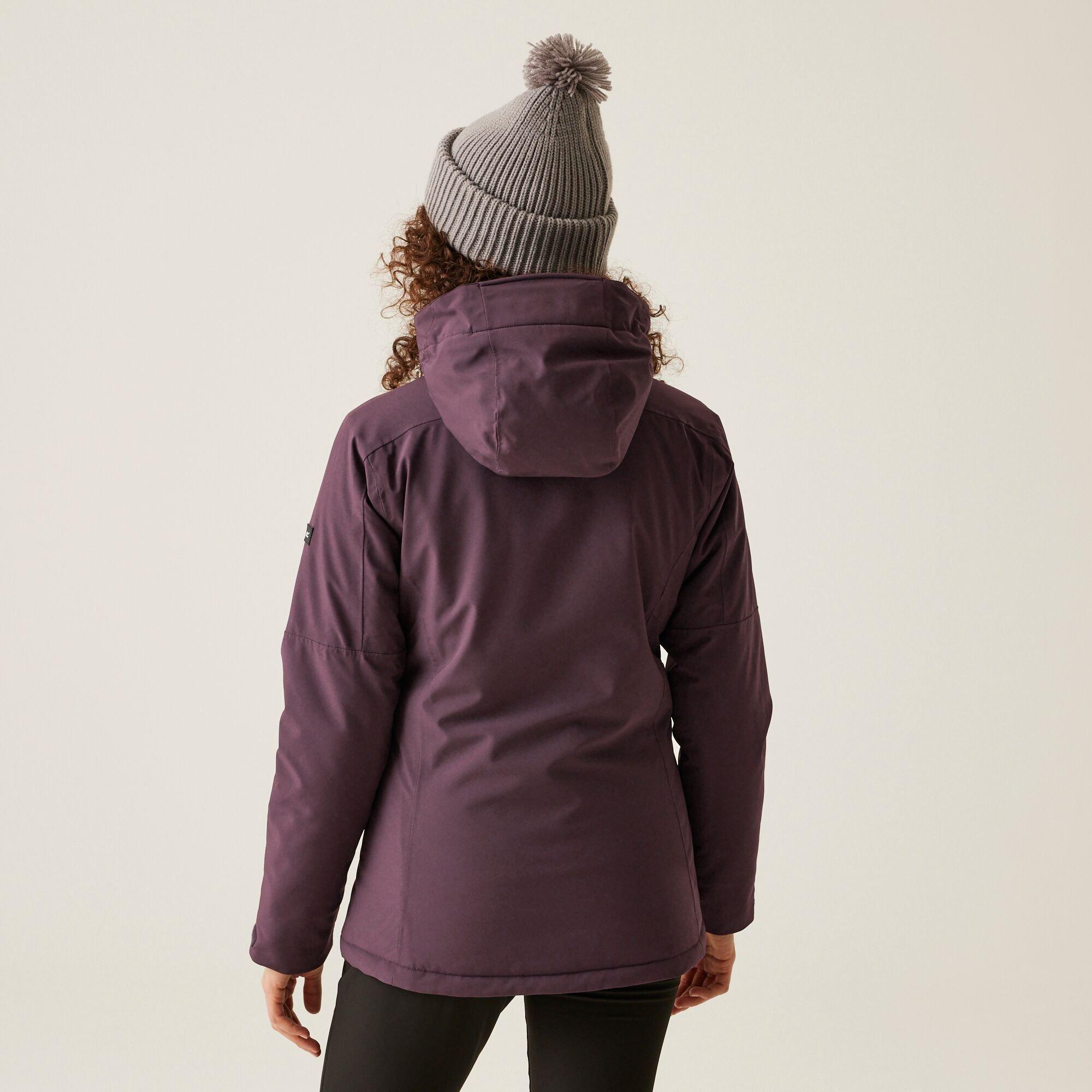 Deep Plum - Regatta - Womens Highton Stretch Padded IV Waterproof Jacket - 2
