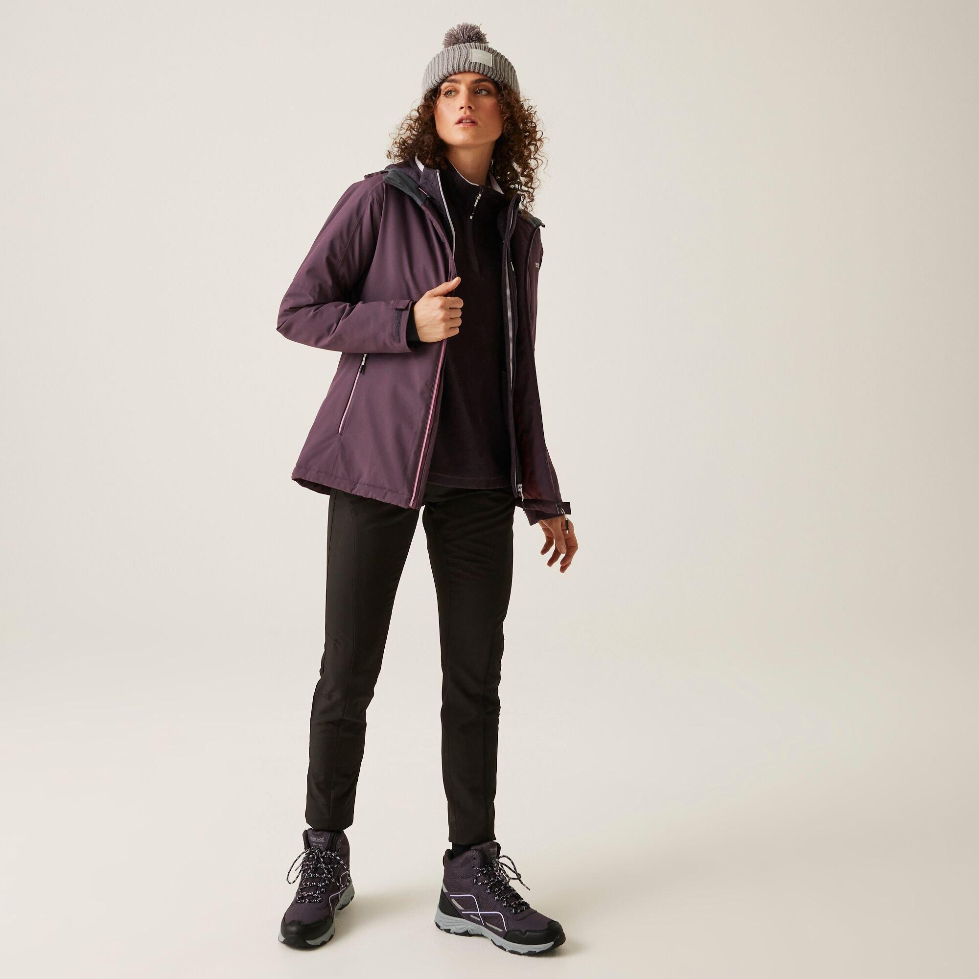 Deep Plum - Regatta - Womens Highton Stretch Padded IV Waterproof Jacket - 3