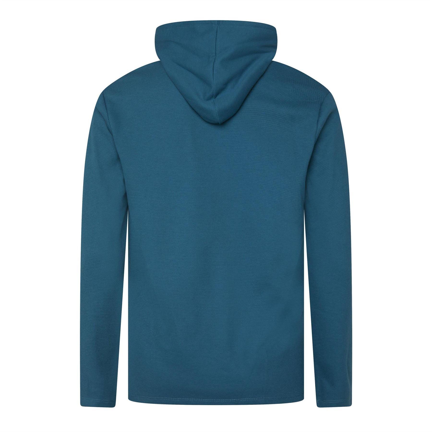 Blue - Boss - Waffle Hooded Pyjama T-Shirt - 2