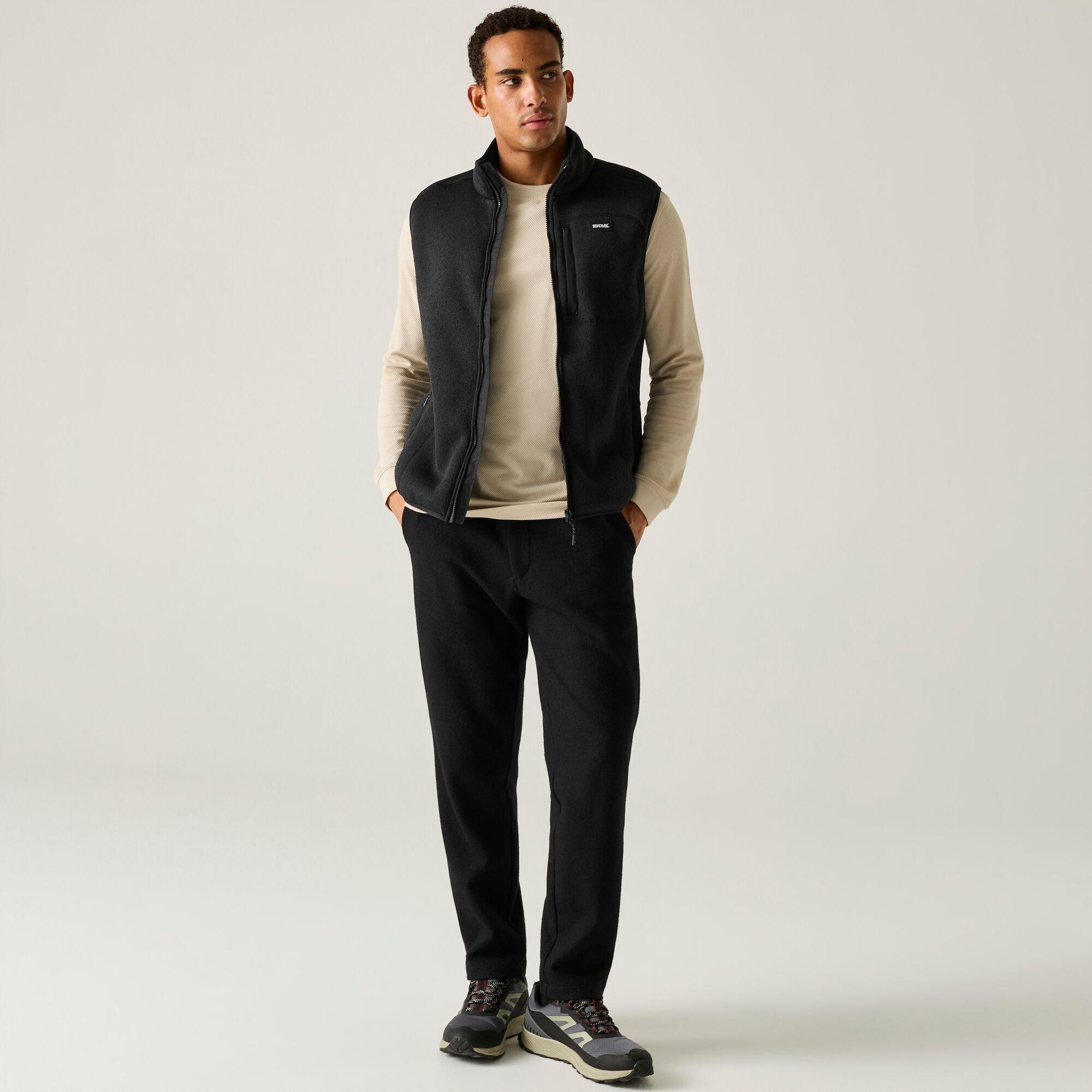 Black - Regatta - Mens Barlee Fleece Bodywarmer - 2
