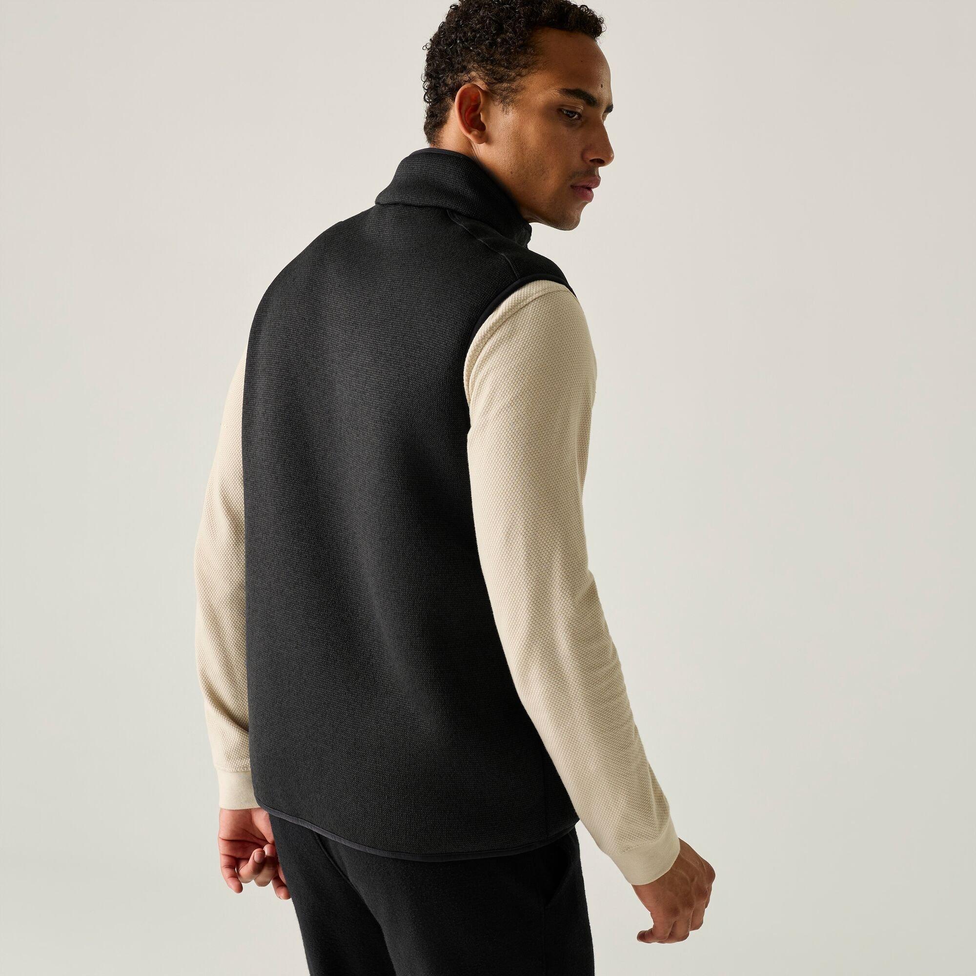 Black - Regatta - Mens Barlee Fleece Bodywarmer - 3