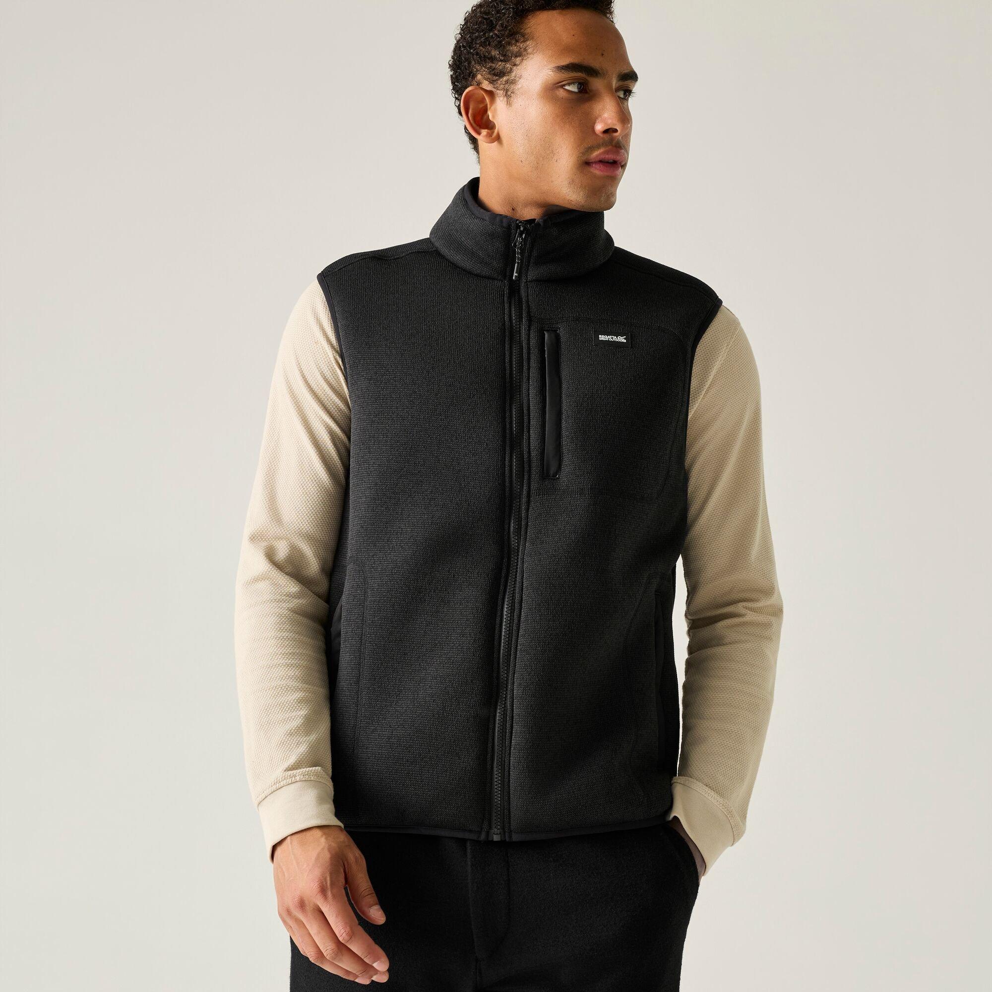 Black - Regatta - Mens Barlee Fleece Bodywarmer - 6
