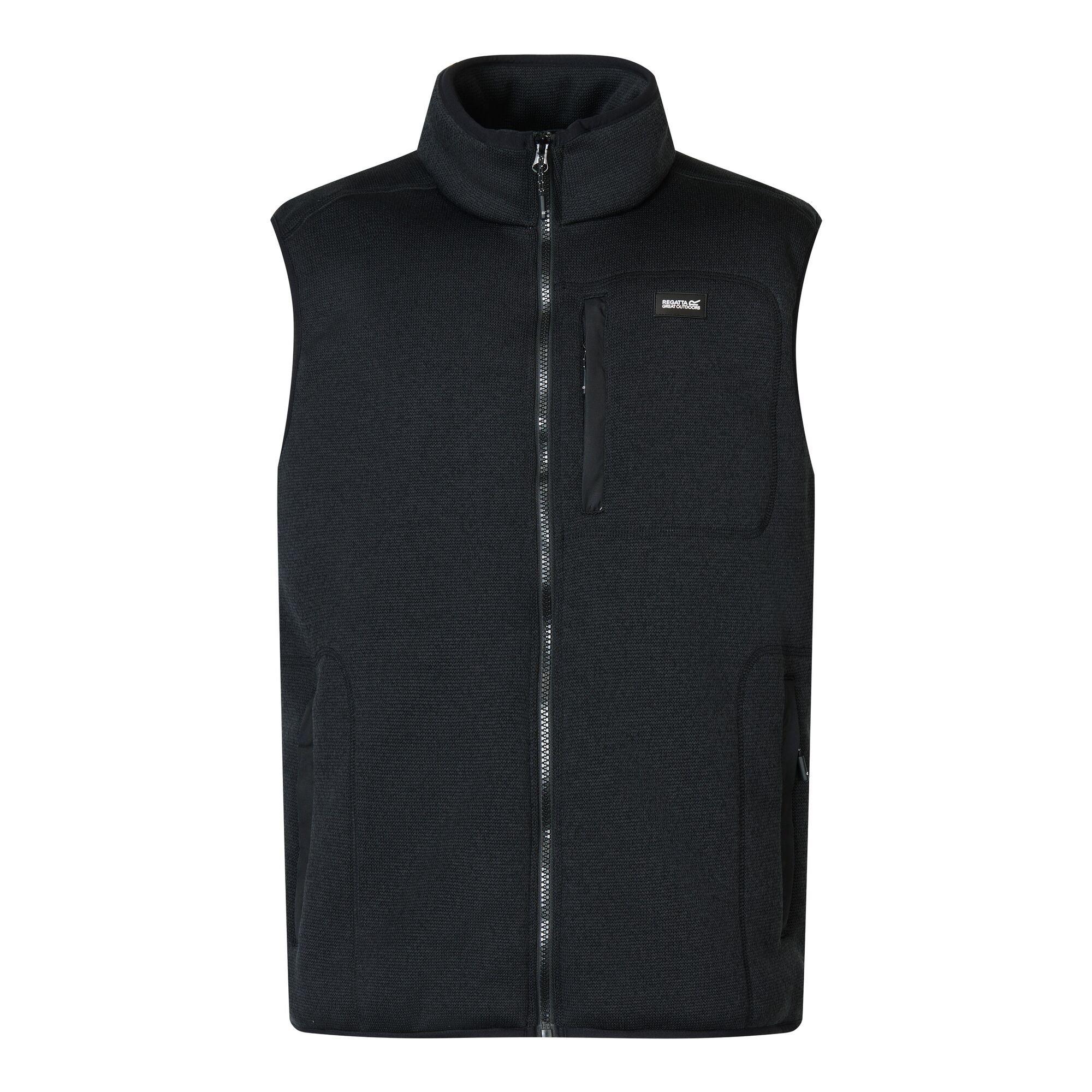 Black - Regatta - Mens Barlee Fleece Bodywarmer - 7