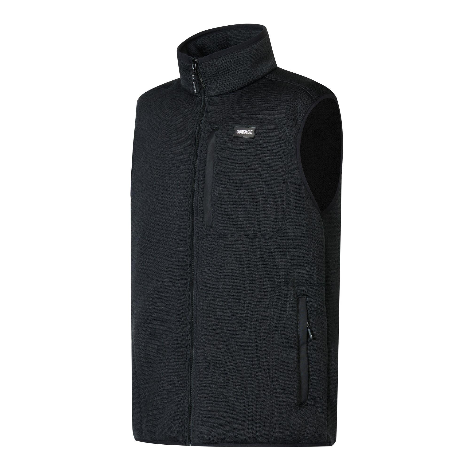 Black - Regatta - Mens Barlee Fleece Bodywarmer - 8