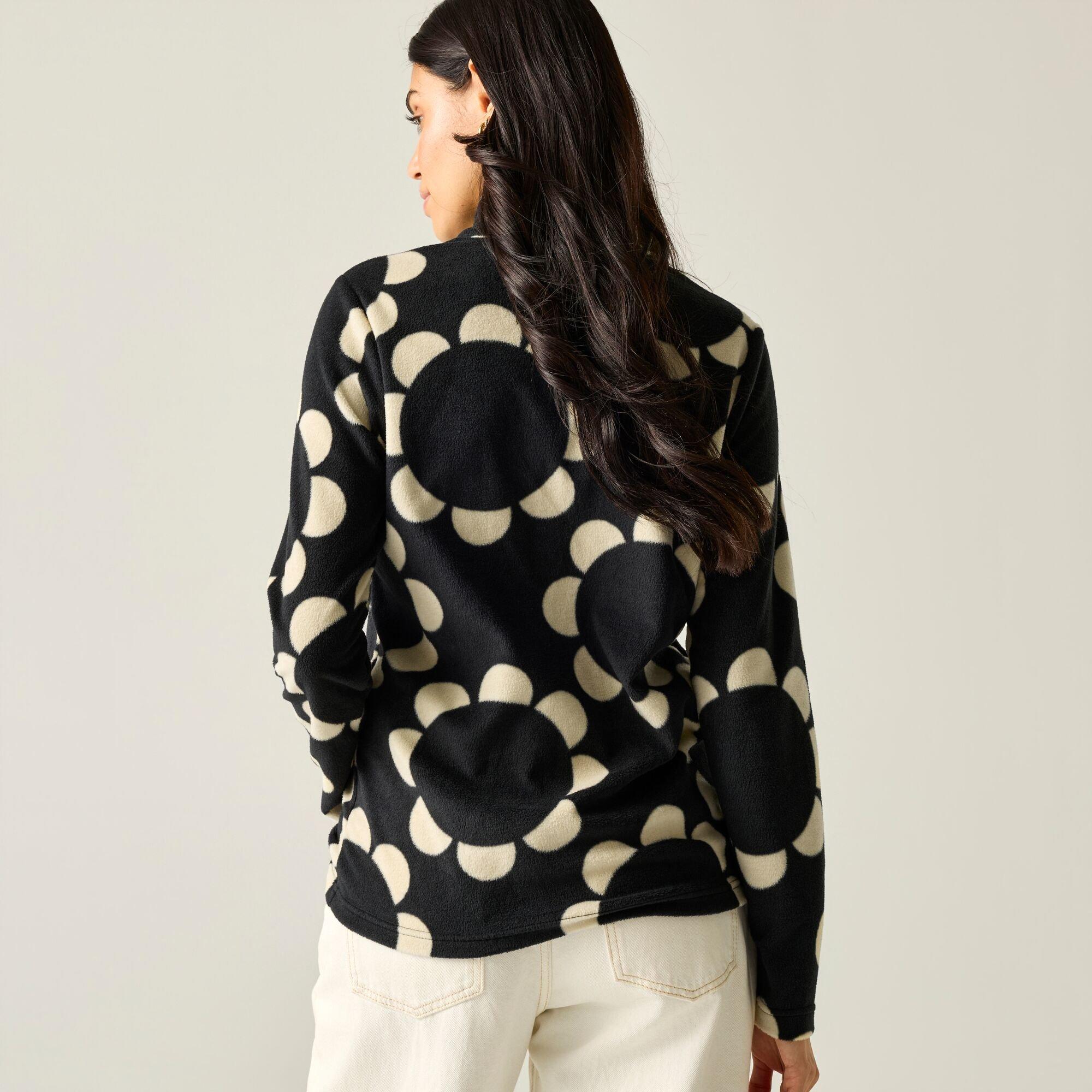 Daisy Hoop Blac - Regatta - Womens Orla Print Half Zip Fleece - 3