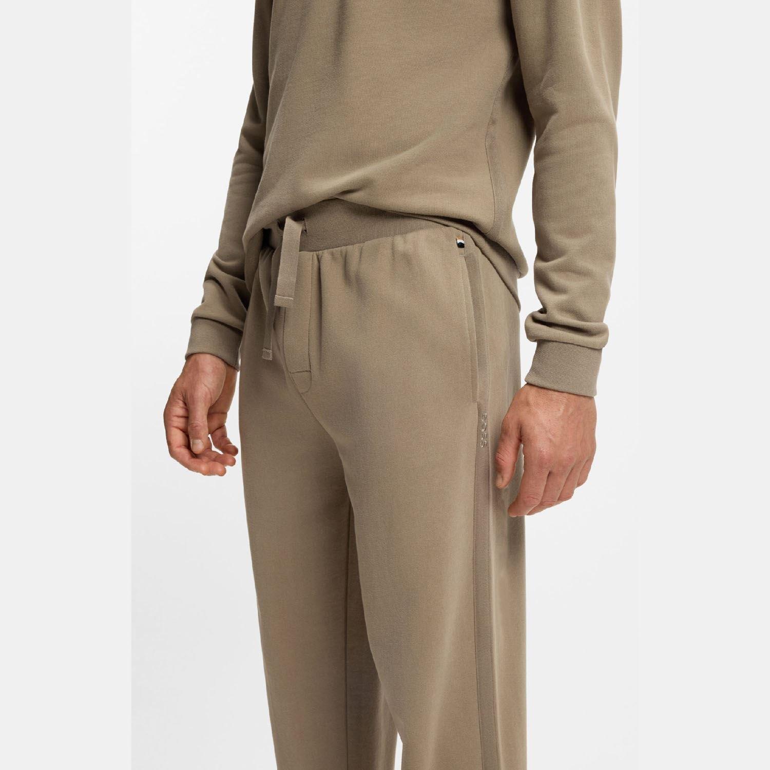 Brown - Boss - Chevron Lounge Tracksuit Bottoms - 3