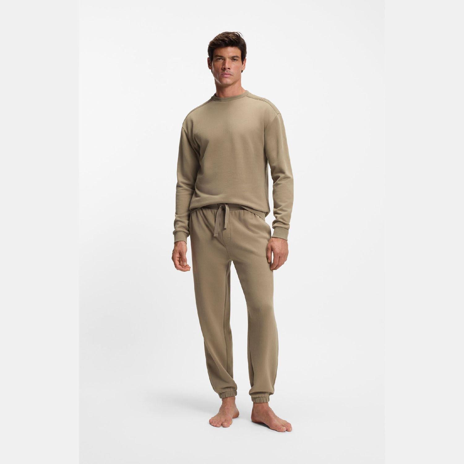 Brown - Boss - Chevron Lounge Tracksuit Bottoms - 4