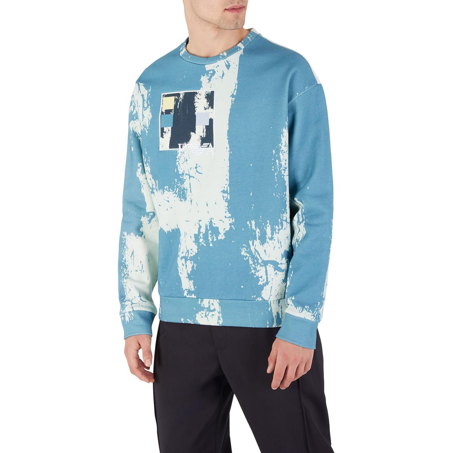 Emporio Armani Men's Crewneck Sweatshirt - Inkwell - 2XL