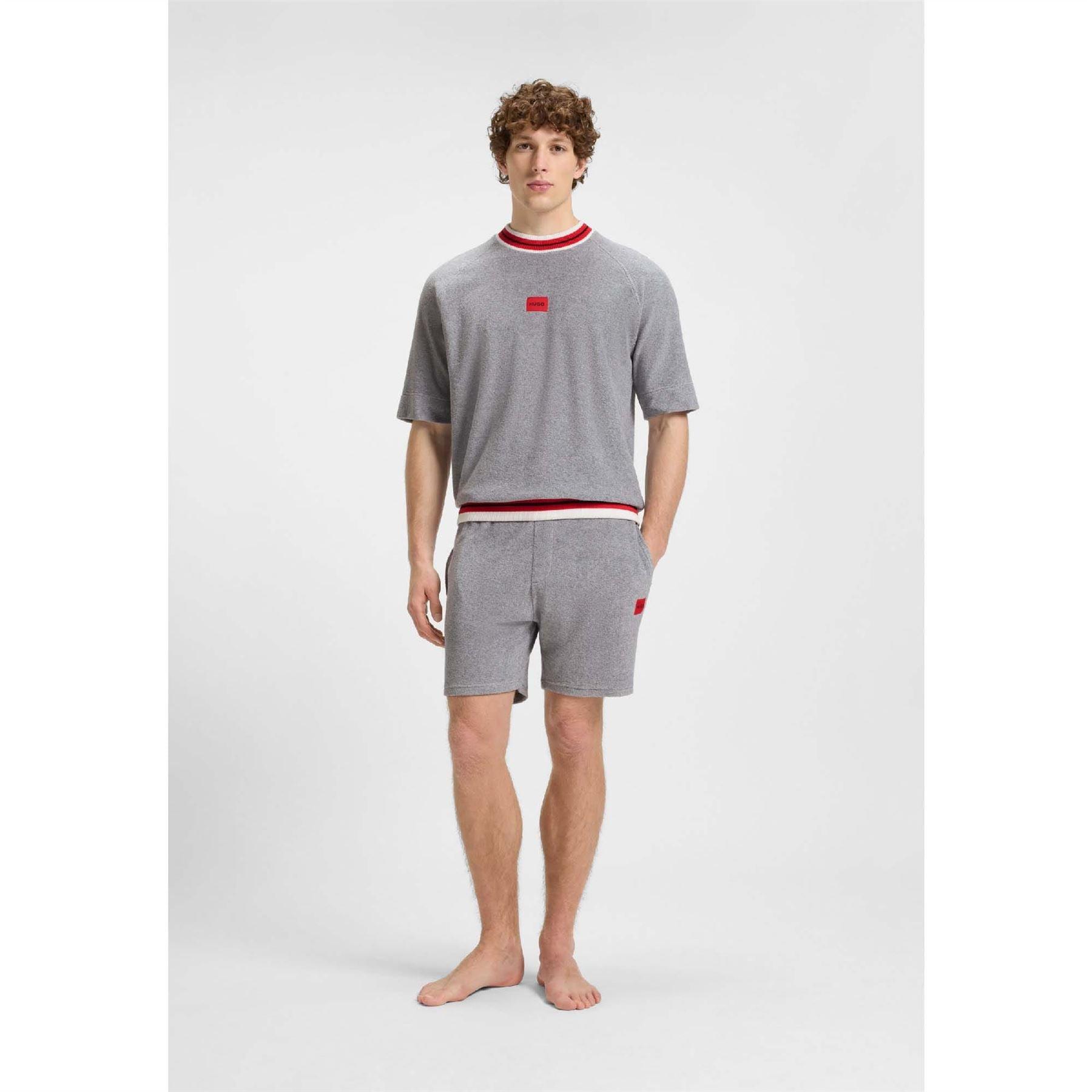 Grey - Hugo - Jaxon Short Sleeve Sweatshirt - 4