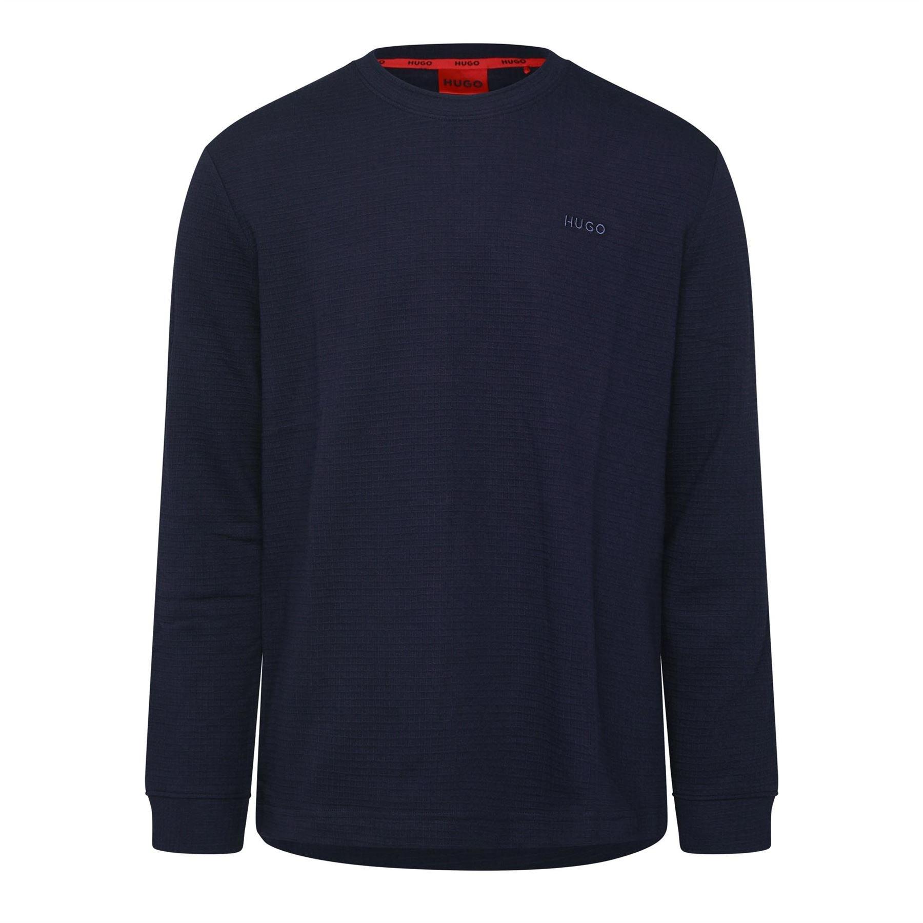 Navy - Hugo - Austin Long Sleeve Pyjama T-Shirt - 1