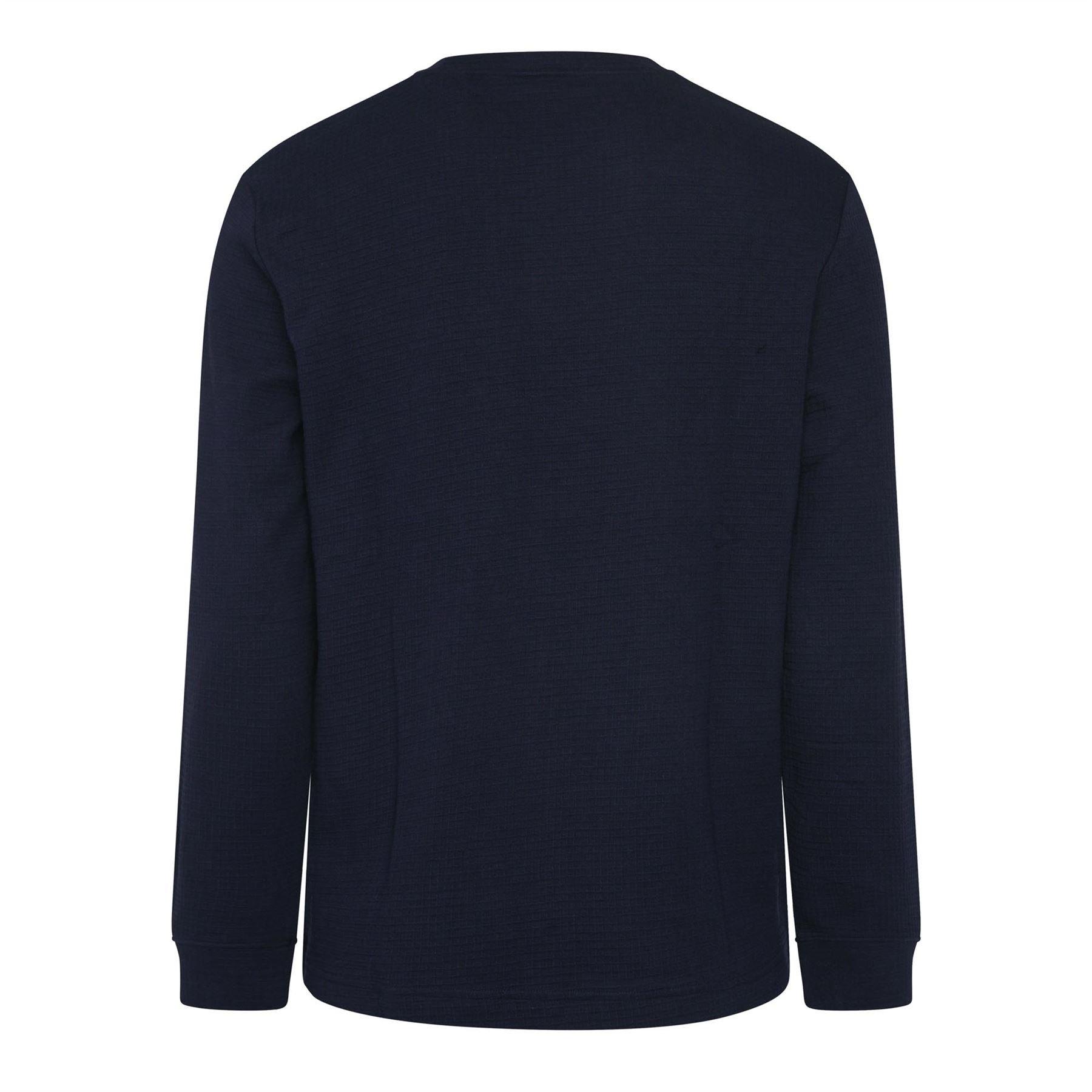 Navy - Hugo - Austin Long Sleeve Pyjama T-Shirt - 2