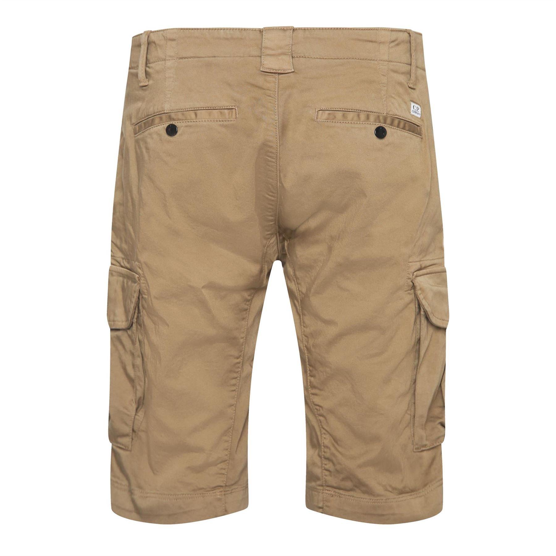 Green - CP Company - Sateen Stretch Cargo Shorts - 2