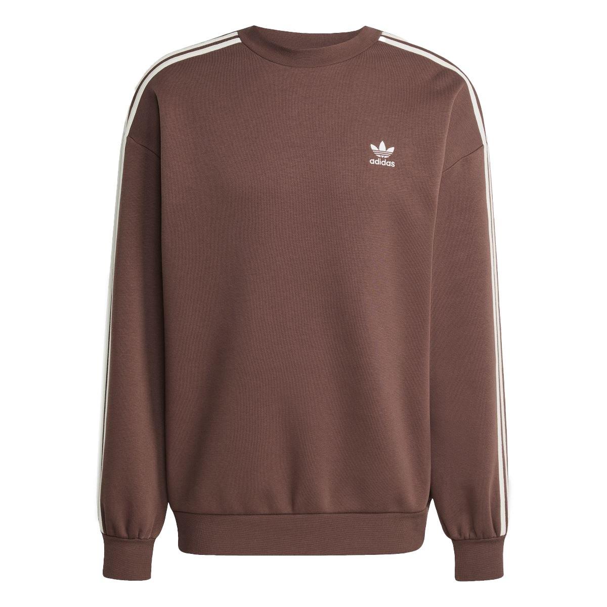 Adidas Originals Men's Adicolor Oversized Crewneck Sweatshirt - Brown - L