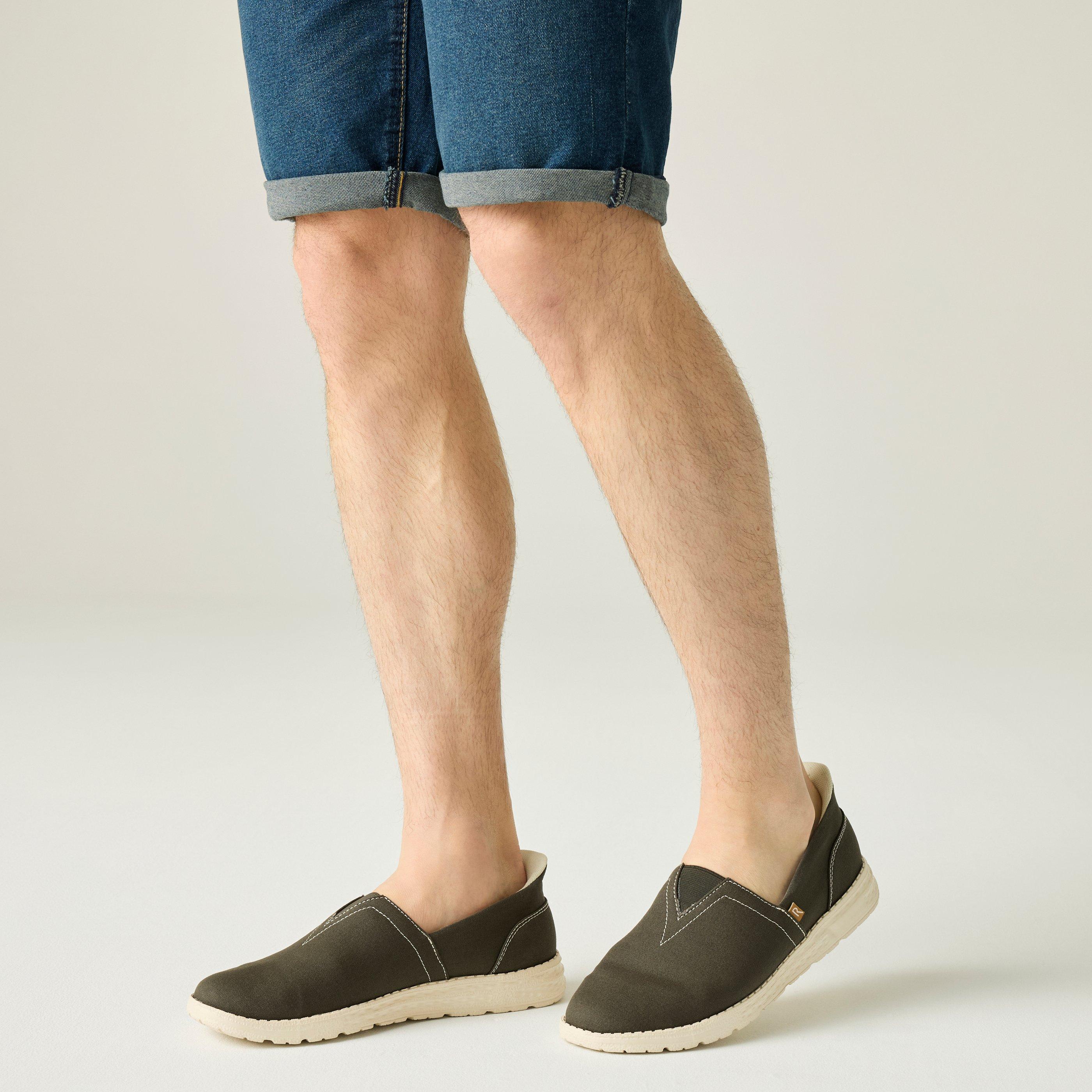 Dark Khaki - Regatta - Mens Salcombe Breathable Lifestyle Shoes - 2