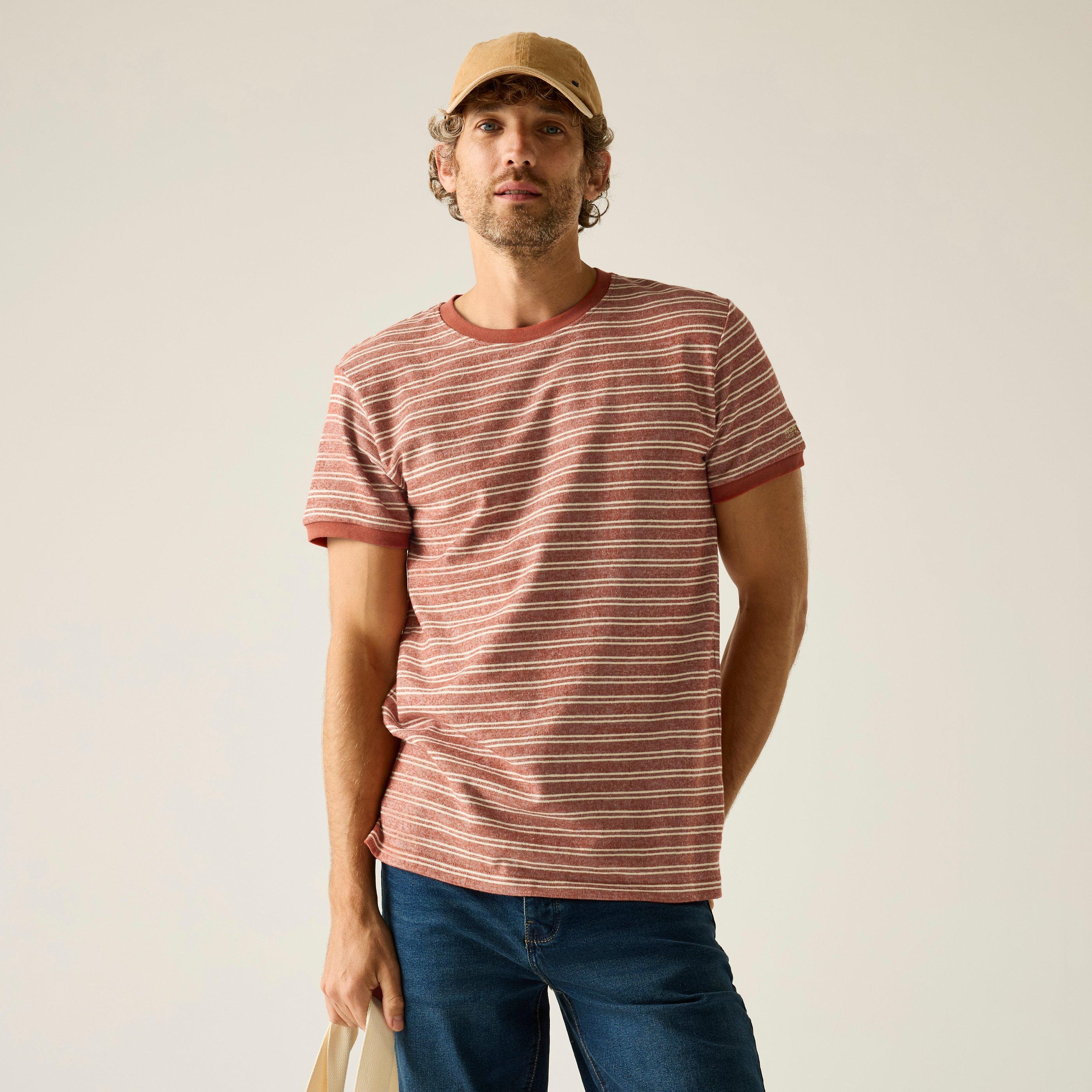 Regatta Men's Benlin Breathable T-Shirt - Brick/Wtstsp - 3XL