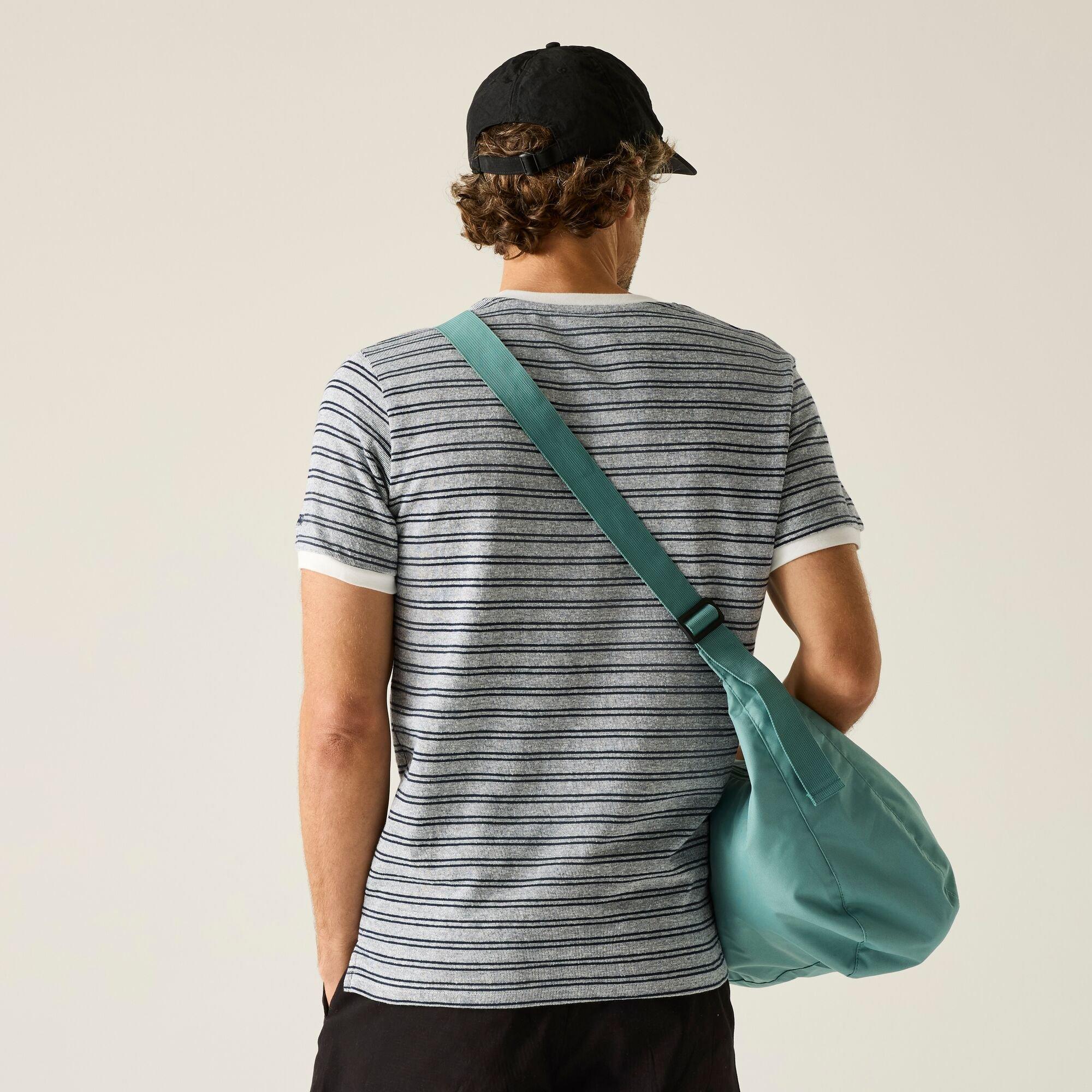 Wht/Nvystrpe - Regatta - Mens Benlin Breathable T-Shirt - 4