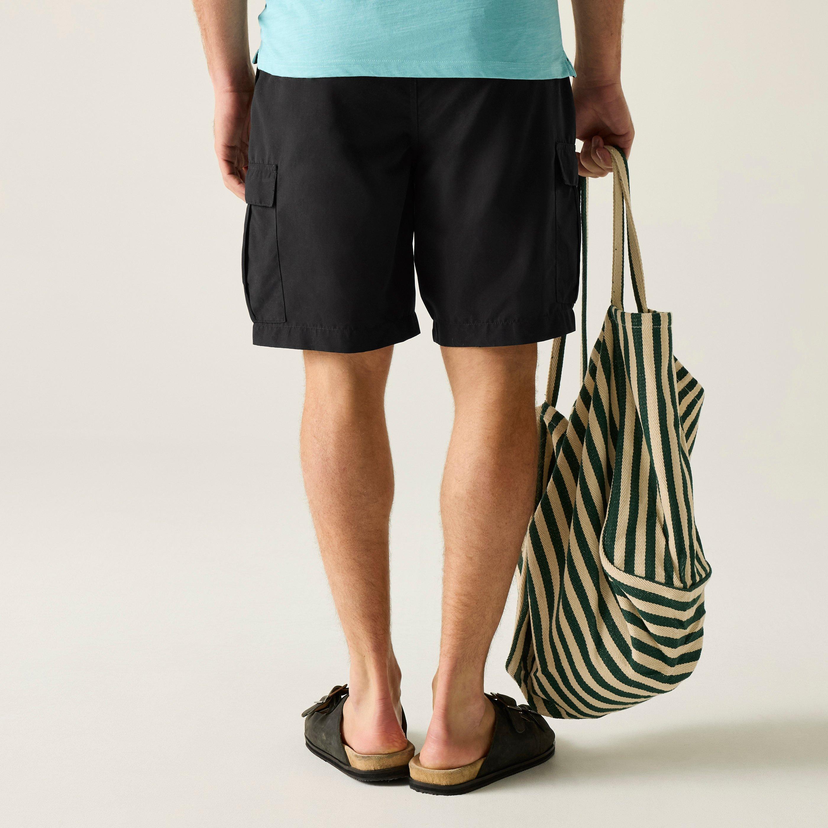 Black - Regatta - Mens Blanmont Quick-Drying Swim Shorts - 2