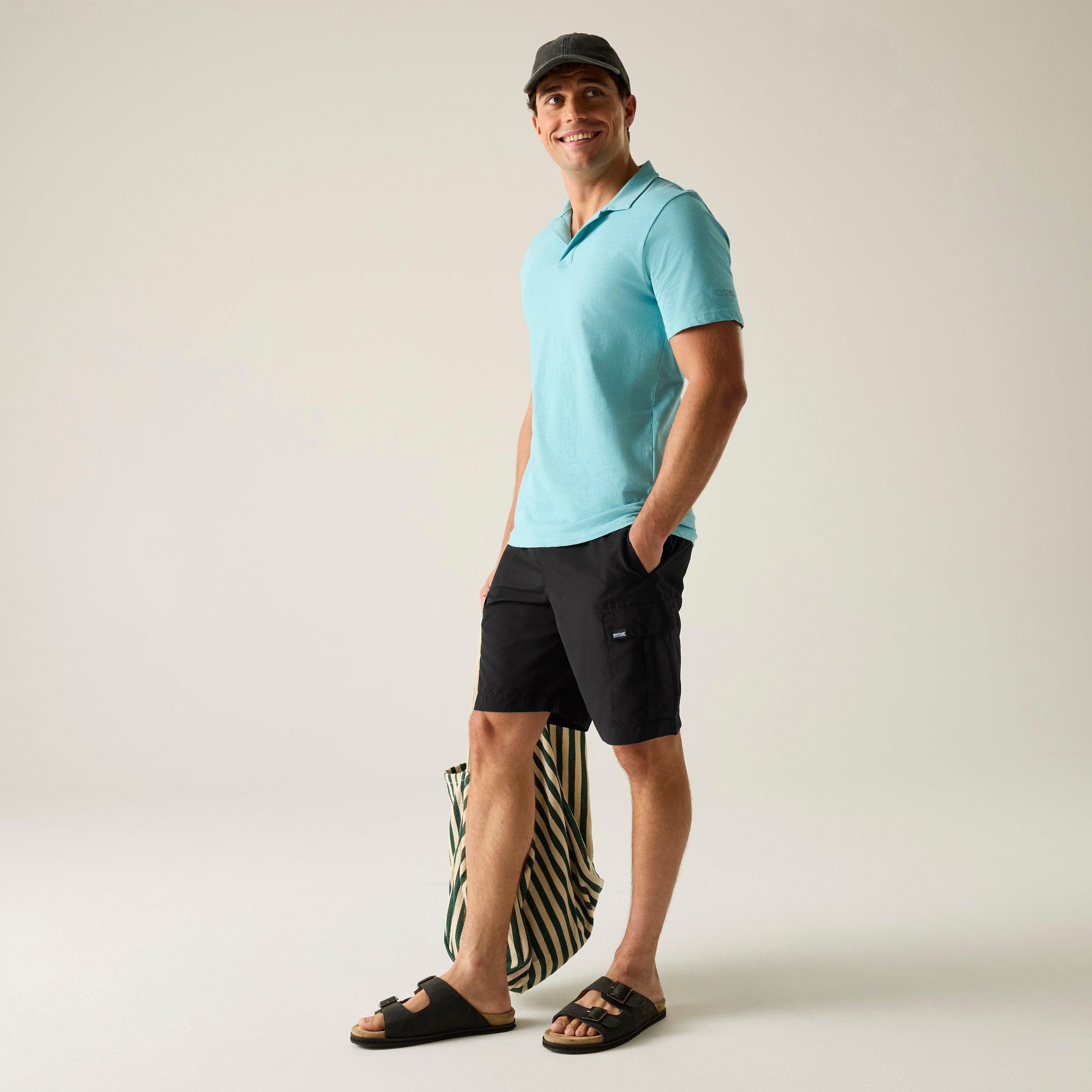 Black - Regatta - Mens Blanmont Quick-Drying Swim Shorts - 4