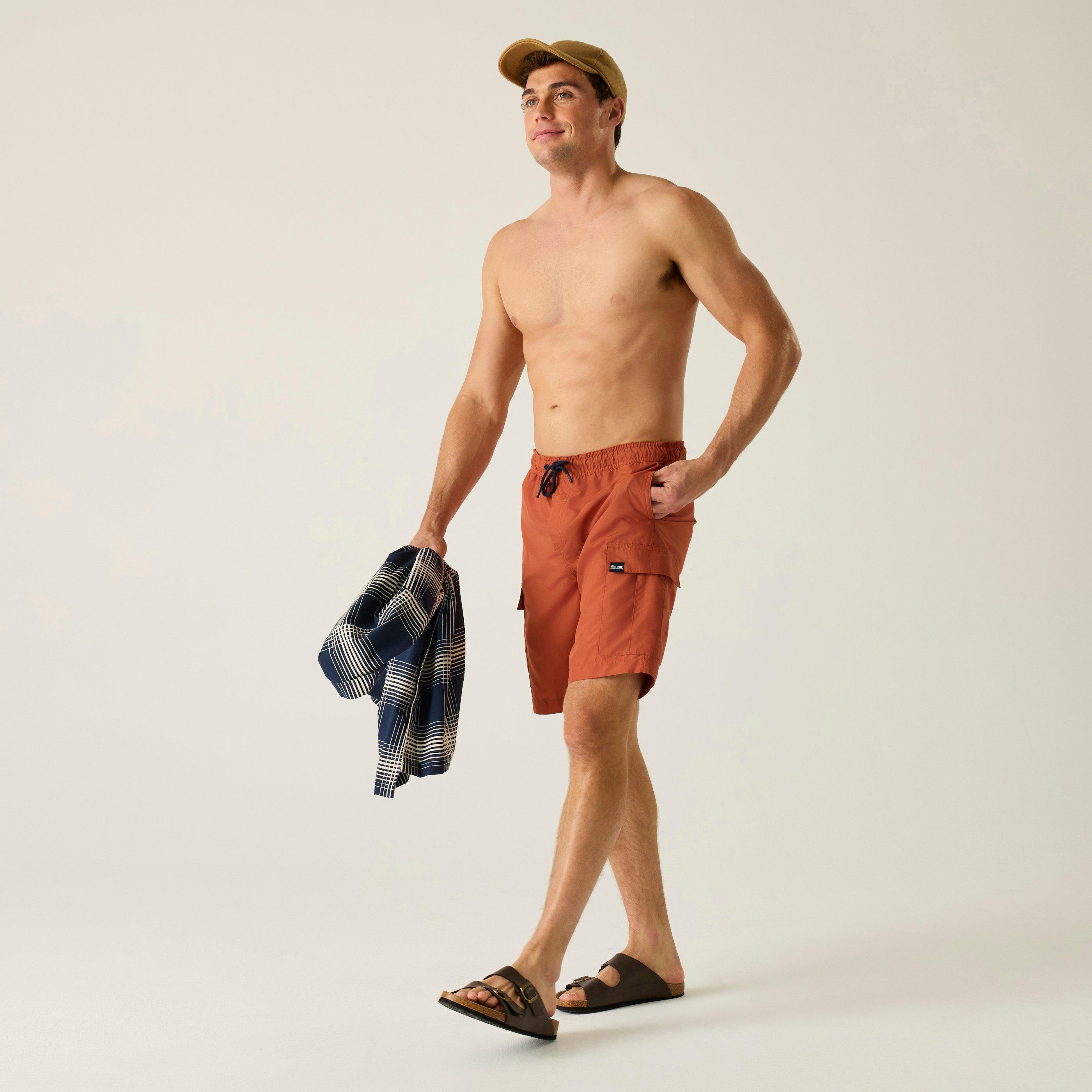 Brick - Regatta - Mens Blanmont Quick-Drying Swim Shorts - 4