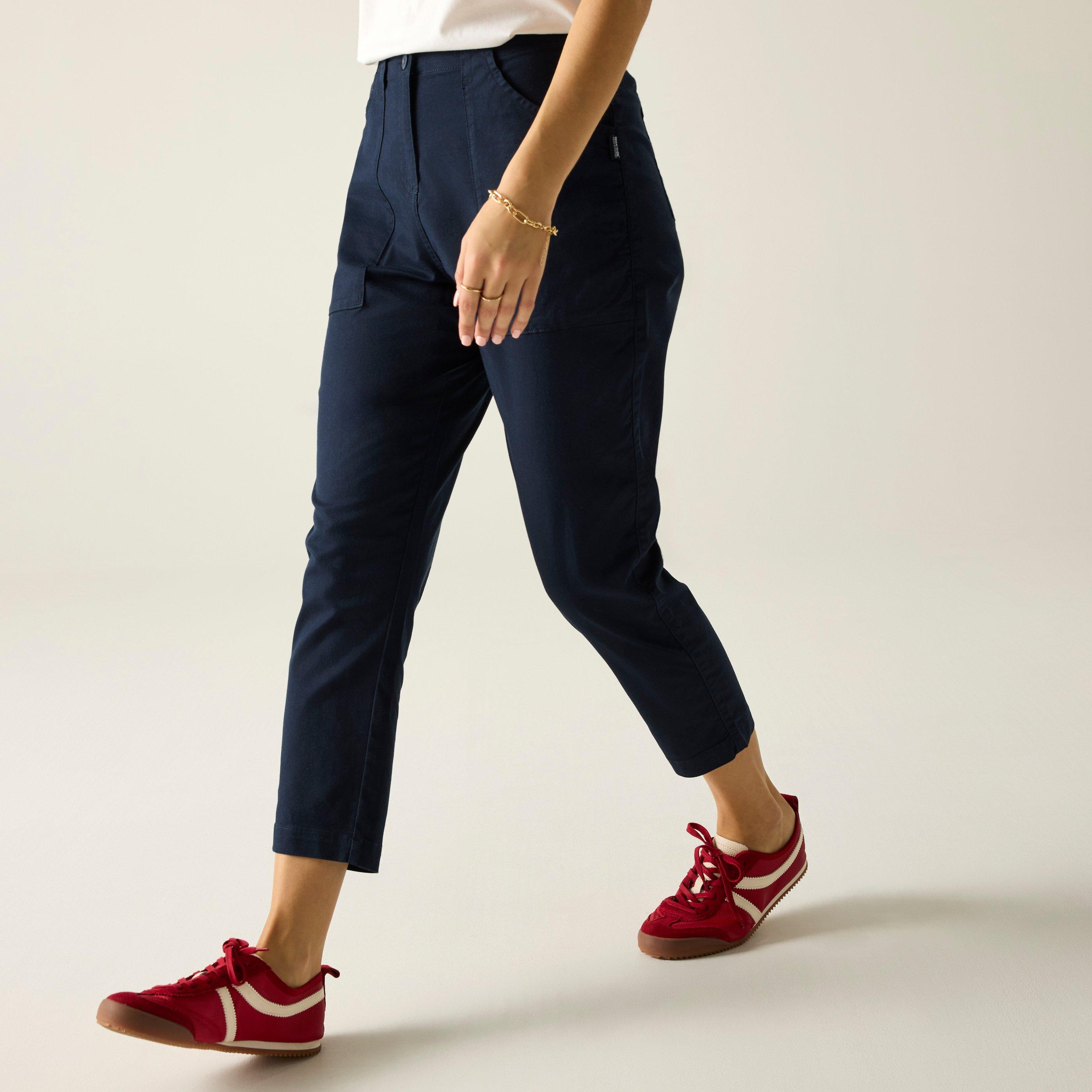 Navy - Regatta - Womens Shorebella Capri Trousers - 2