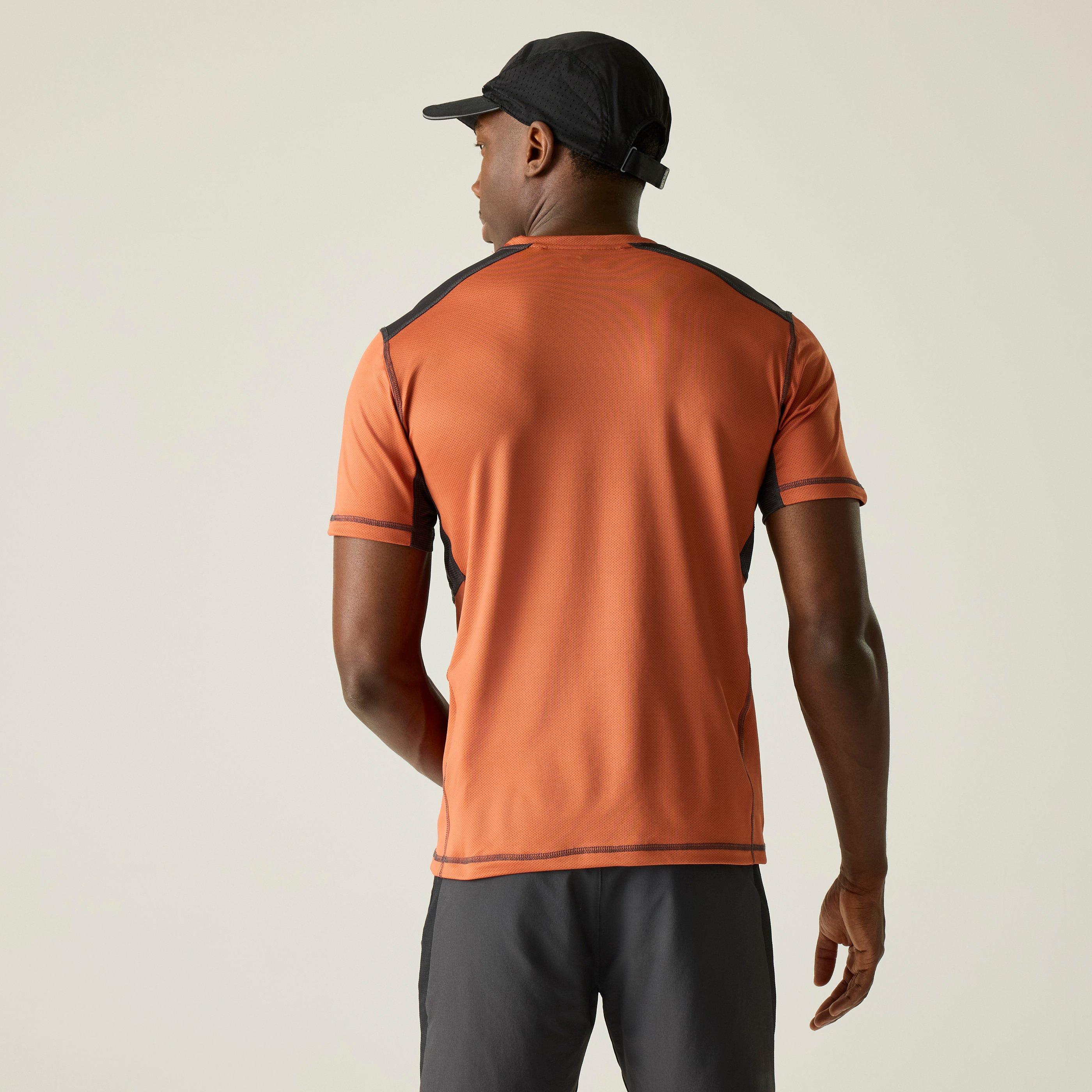 Brick/Black - Regatta - Mens Virda Lightweight T-Shirt - 2