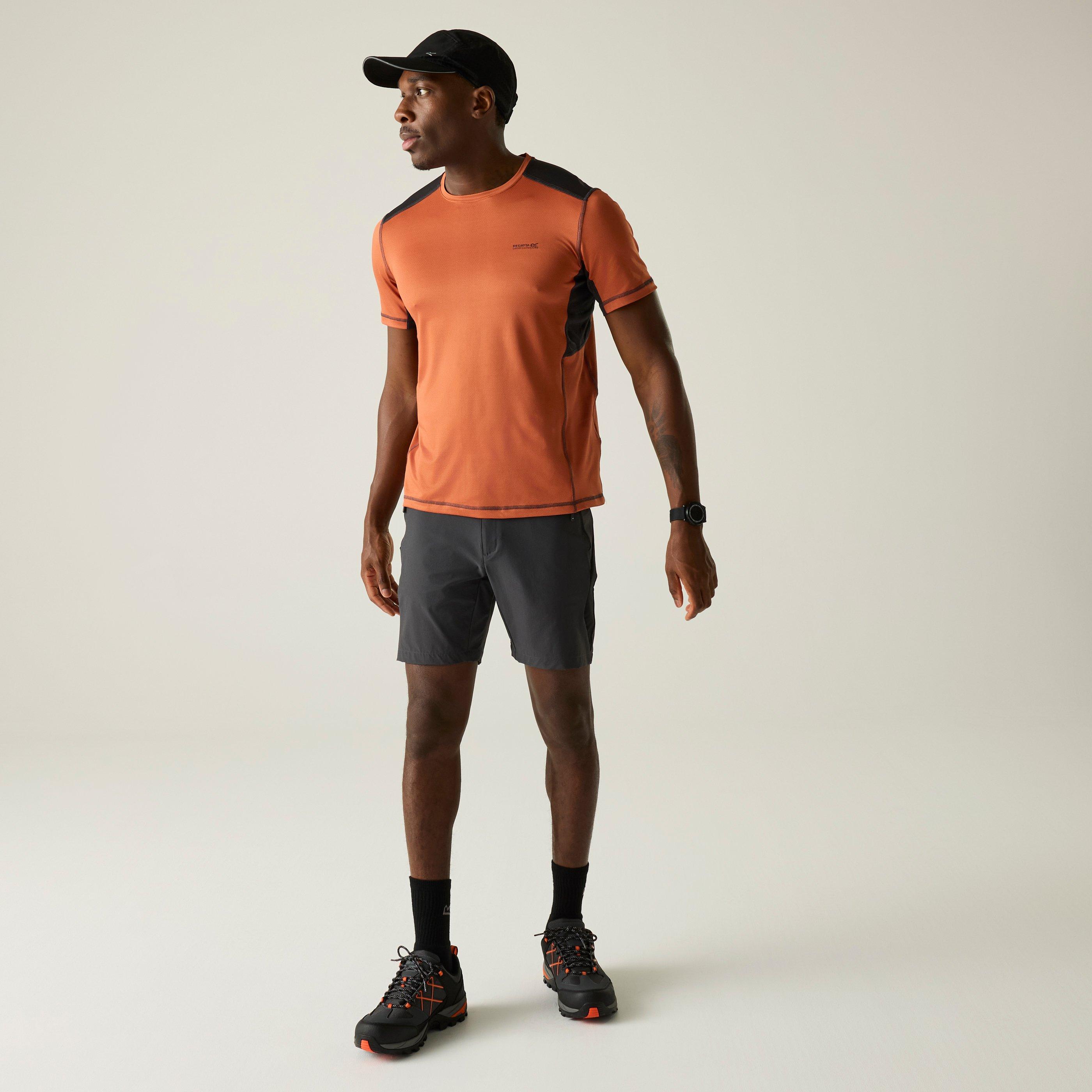 Brick/Black - Regatta - Mens Virda Lightweight T-Shirt - 3