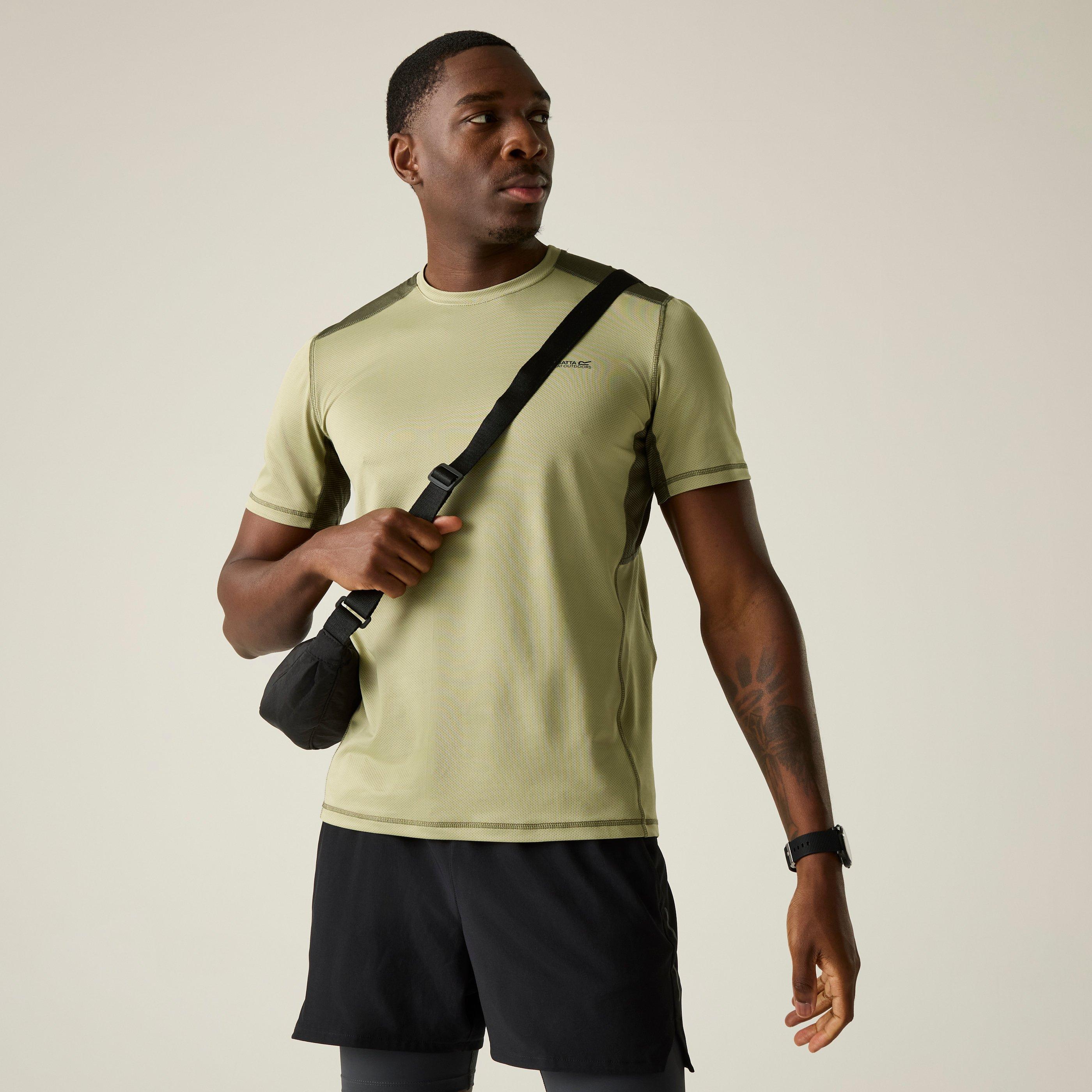 Regatta Men's Virda Lightweight T-Shirt - Lgtsge/Dkkki - S