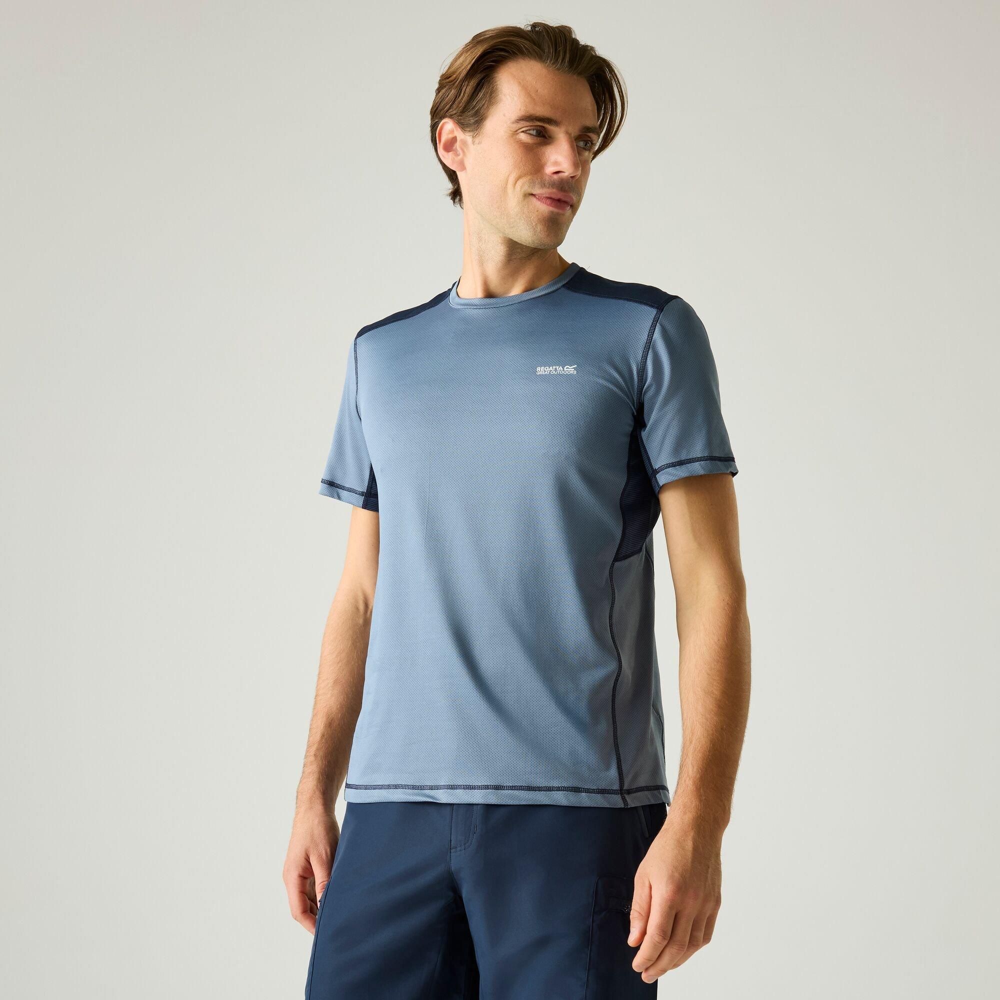 Regatta Men's Virda Lightweight T-Shirt - Cnablu/Nvy - XXL