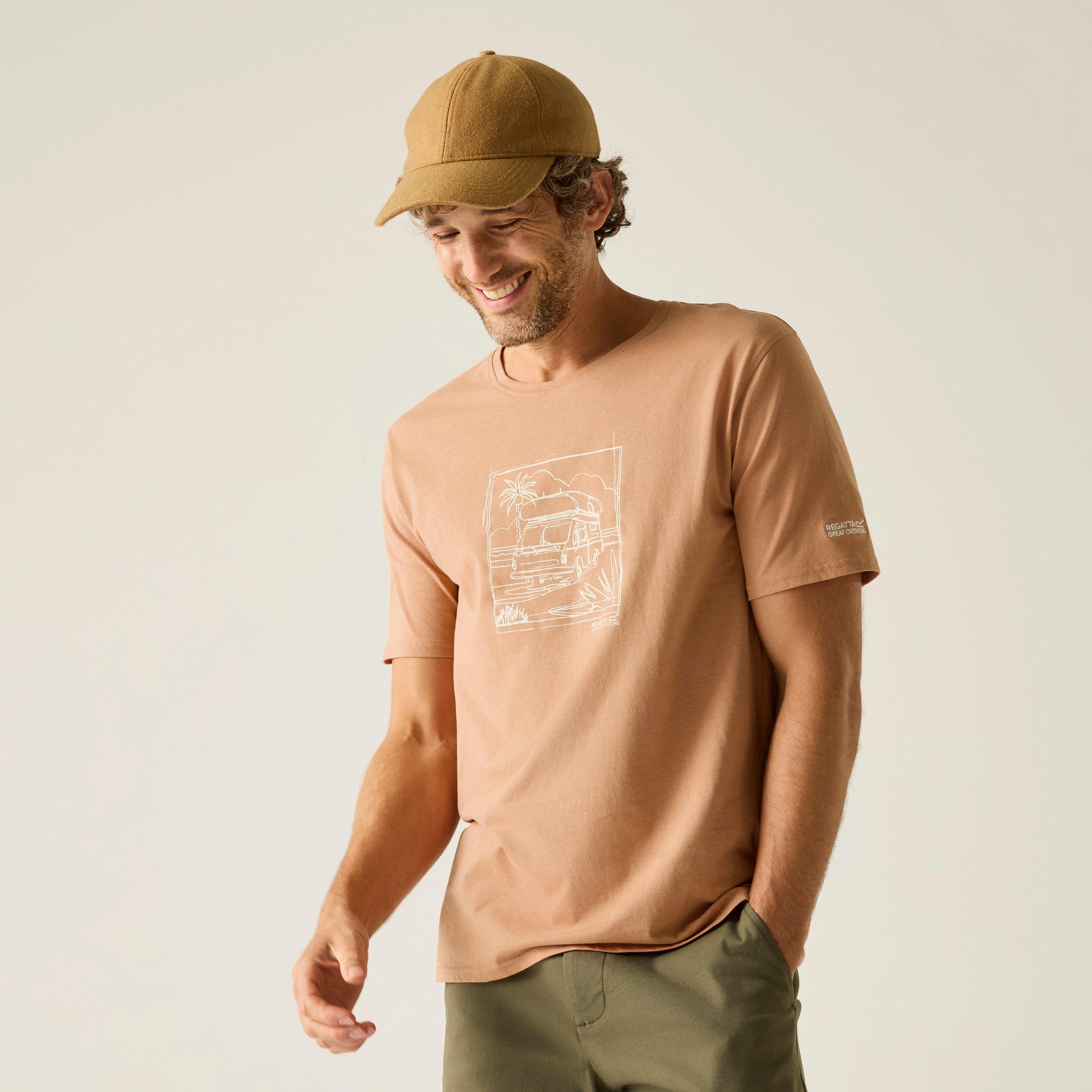 Regatta Men's Cline Ix Breathable T-Shirt - Italian Clay - 4XL