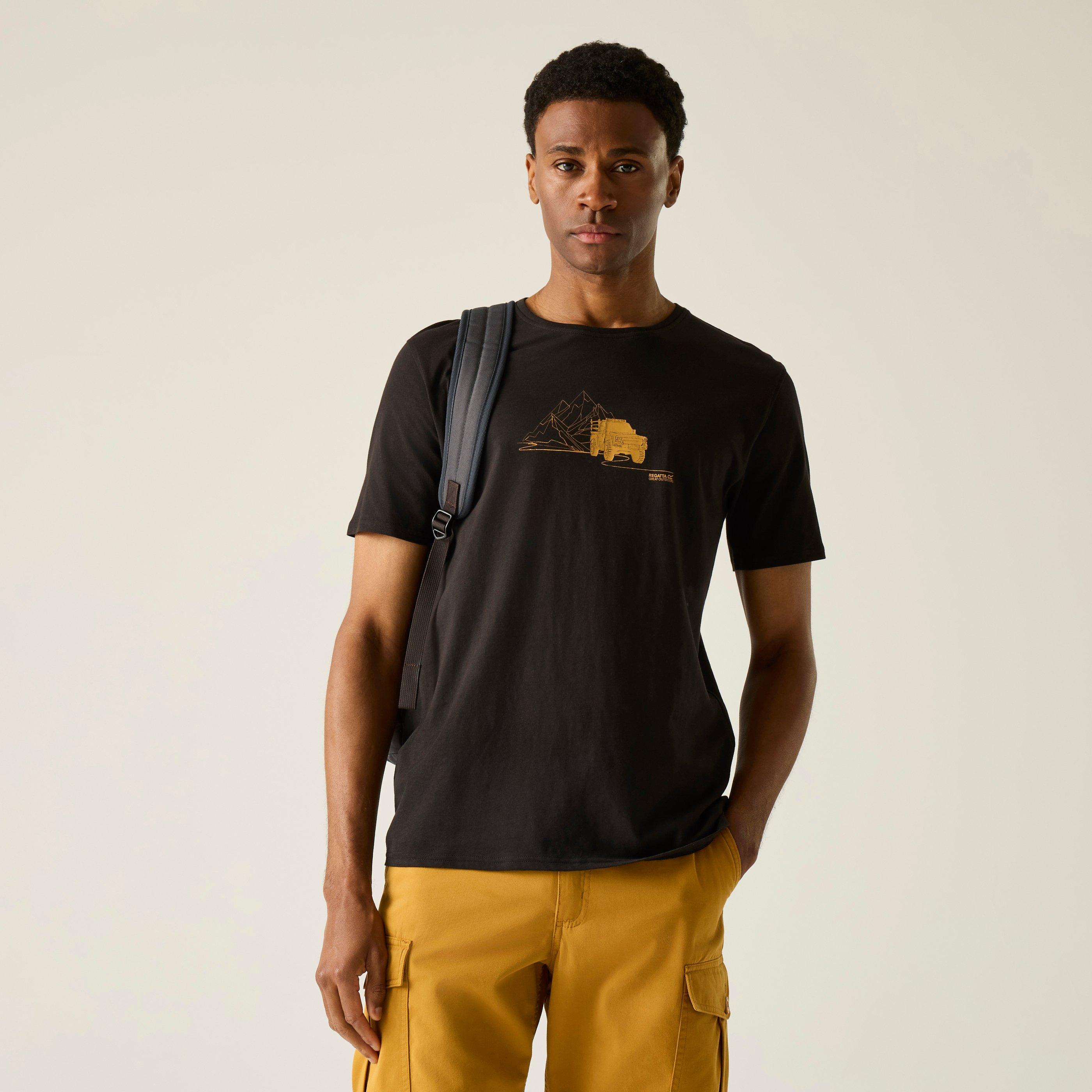 Regatta Men's Cline Ix Breathable T-Shirt - Blckdsrtjeep - M