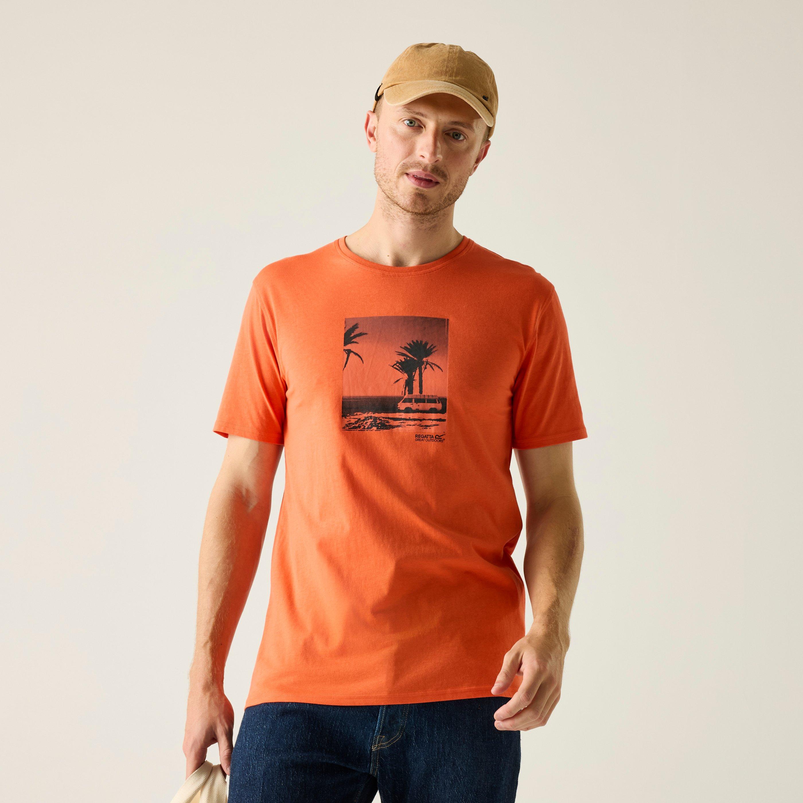 Regatta Men's Cline Ix Breathable T-Shirt - Tgrlilyornge - L