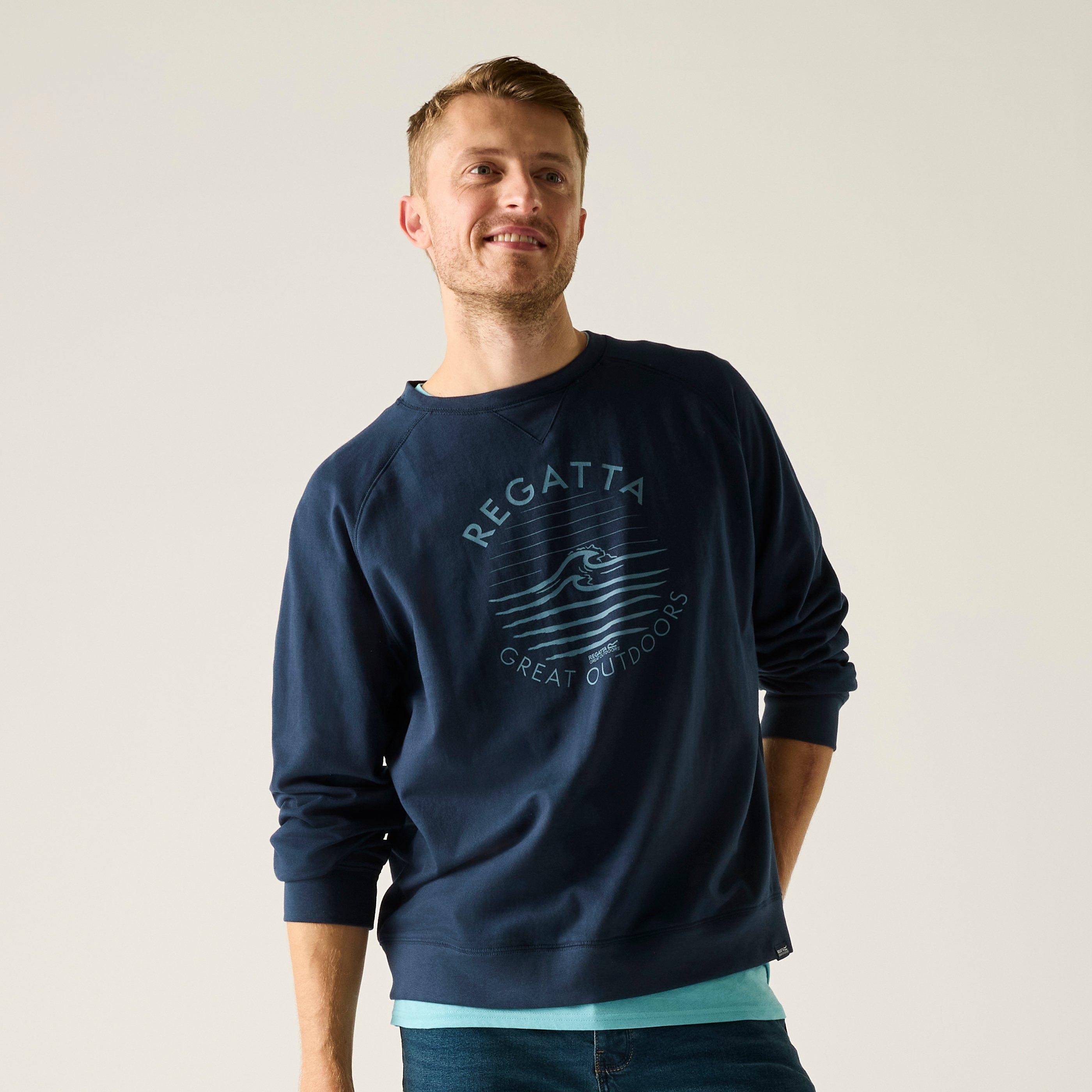 Navy - Regatta - Mens Nithsdale Soft Sweatshirt - 1
