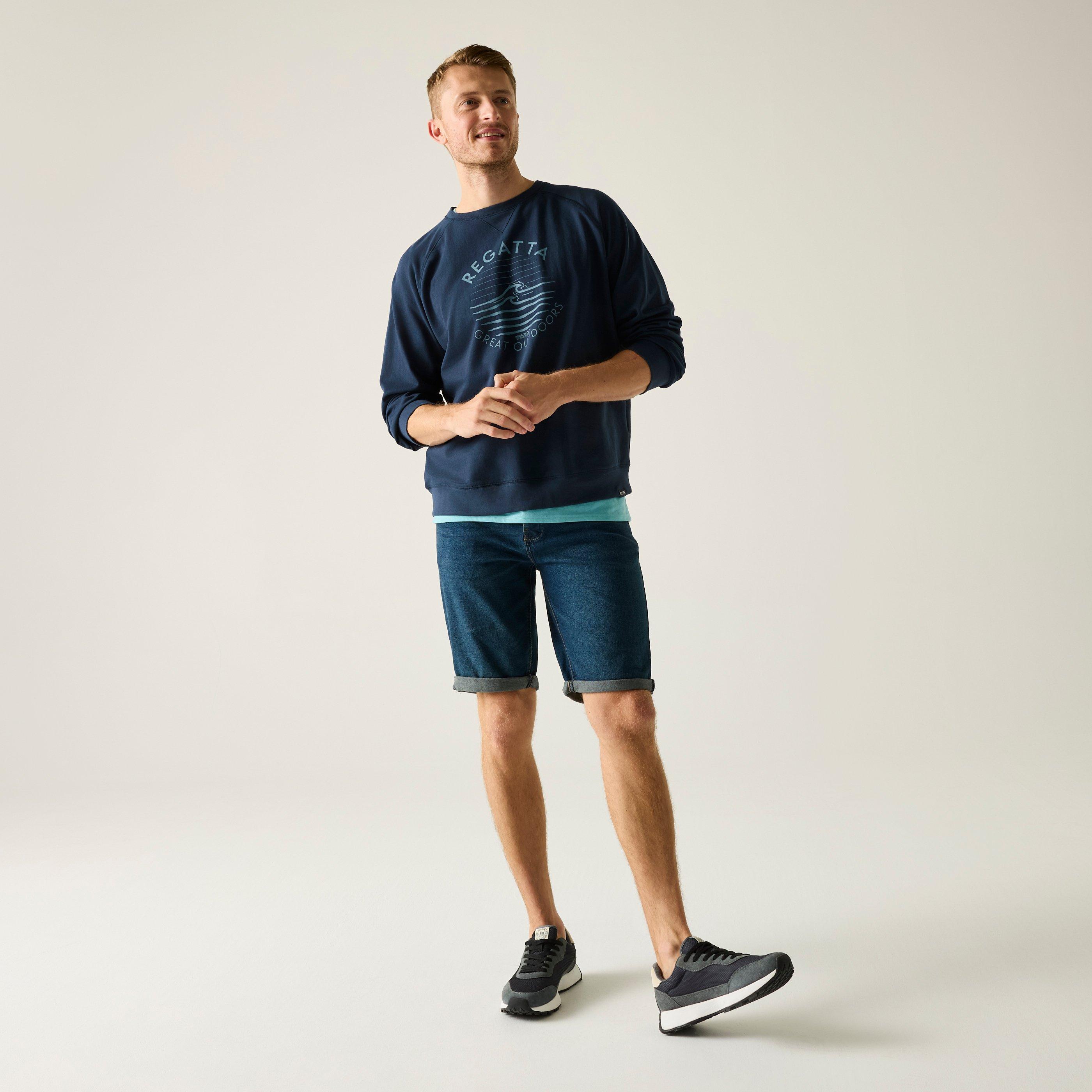 Navy - Regatta - Mens Nithsdale Soft Sweatshirt - 3