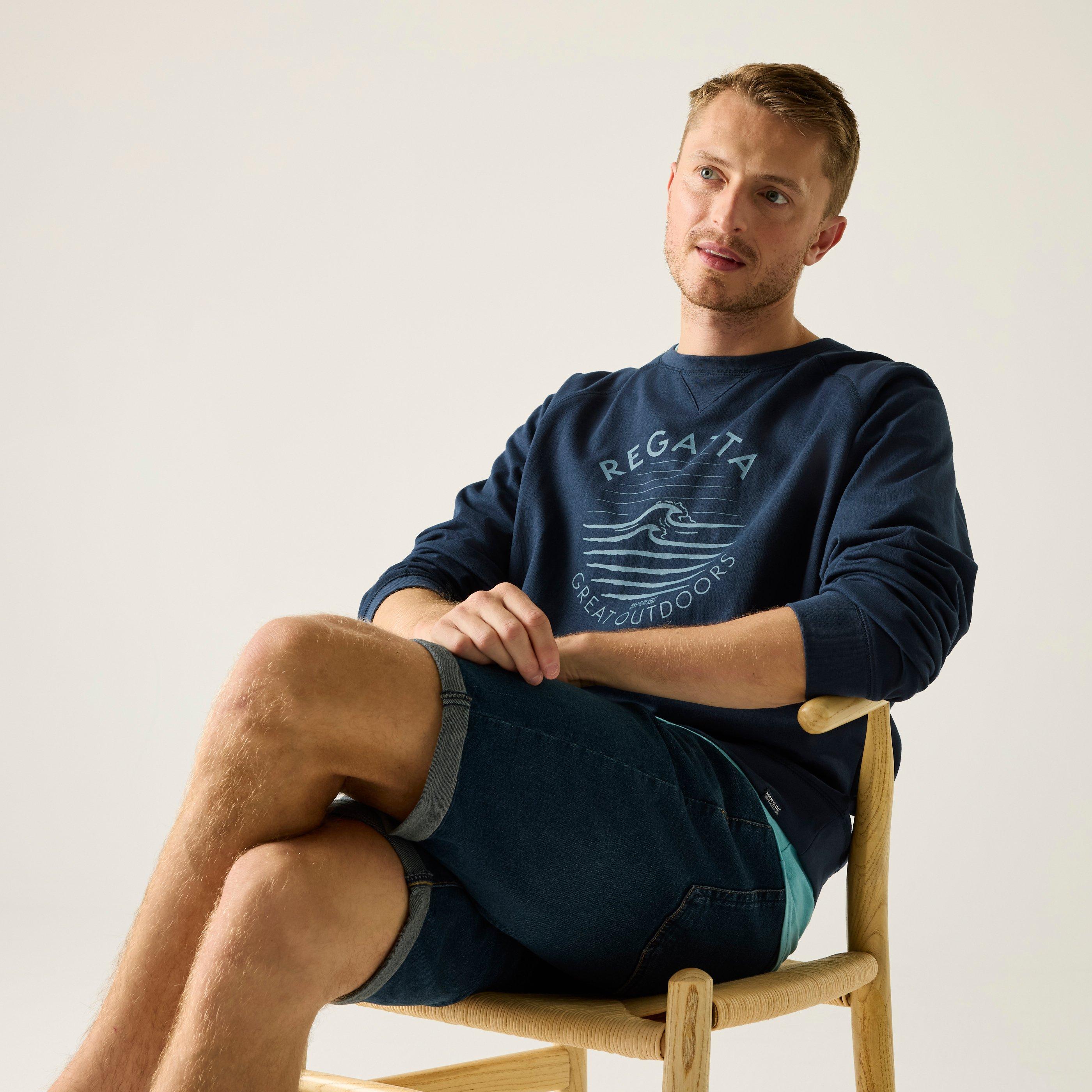 Navy - Regatta - Mens Nithsdale Soft Sweatshirt - 4