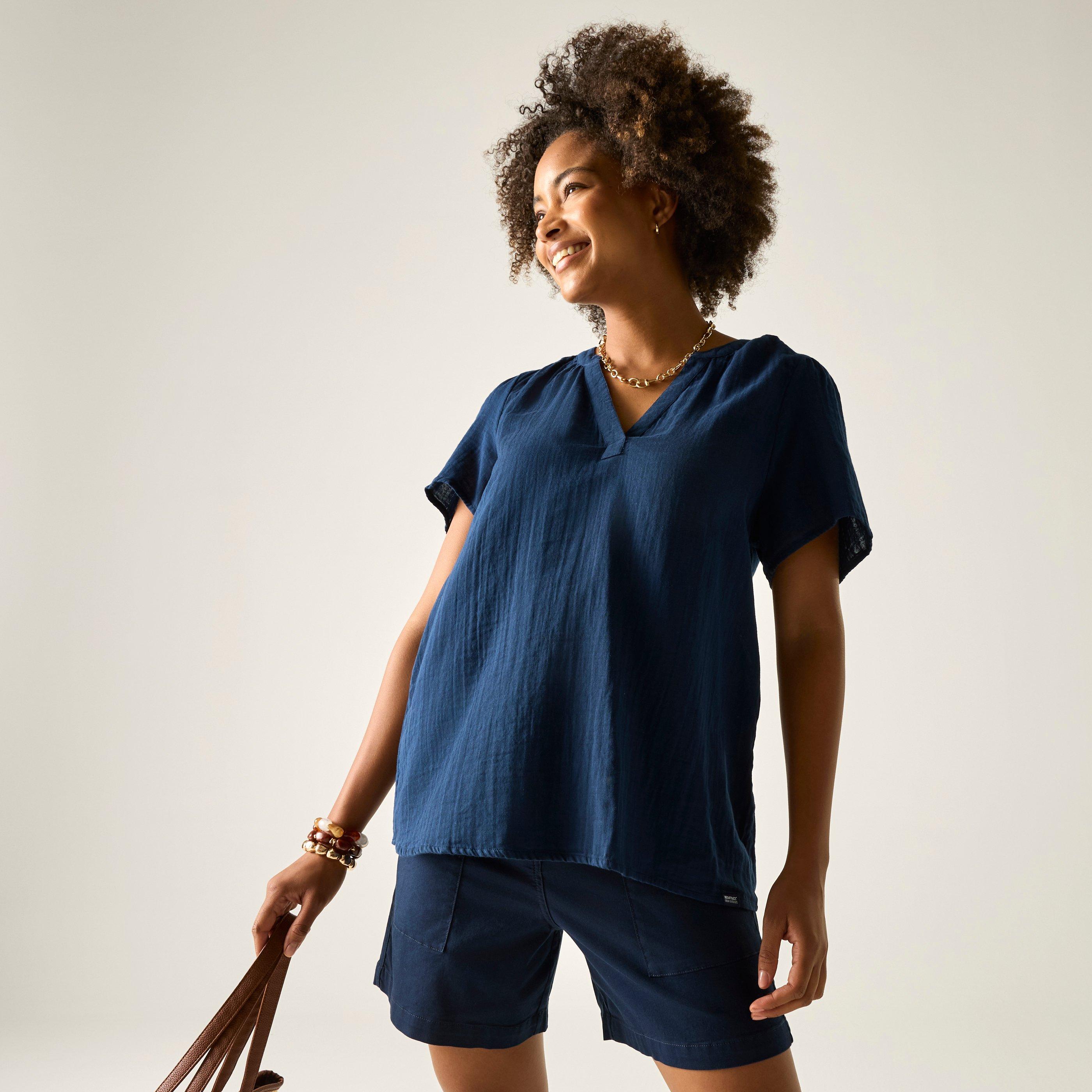 Navy - Regatta - Womens Selen Lightweight Shirt - 3