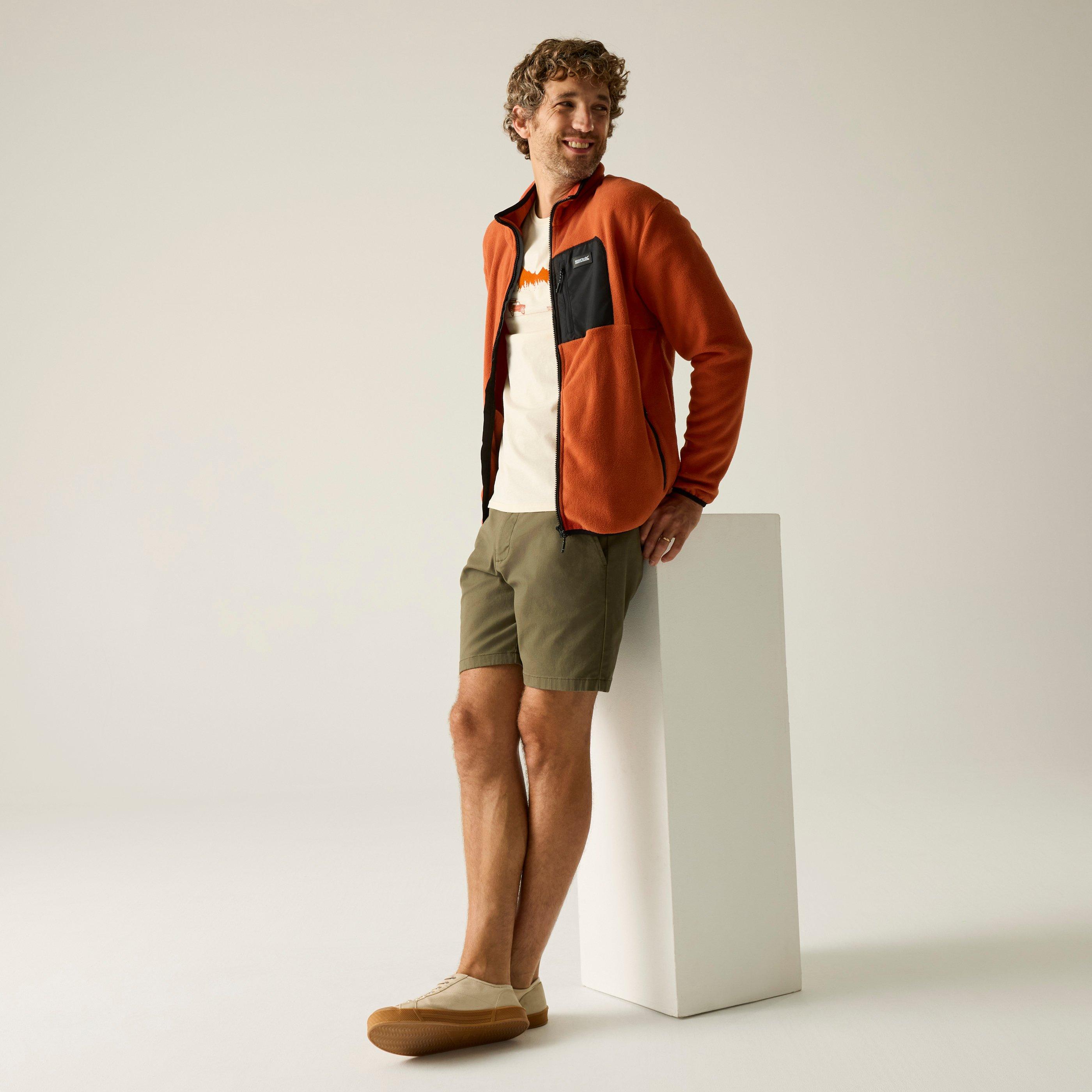 Brick/Black - Regatta - Mens Frankie Full Zip Fleece - 3