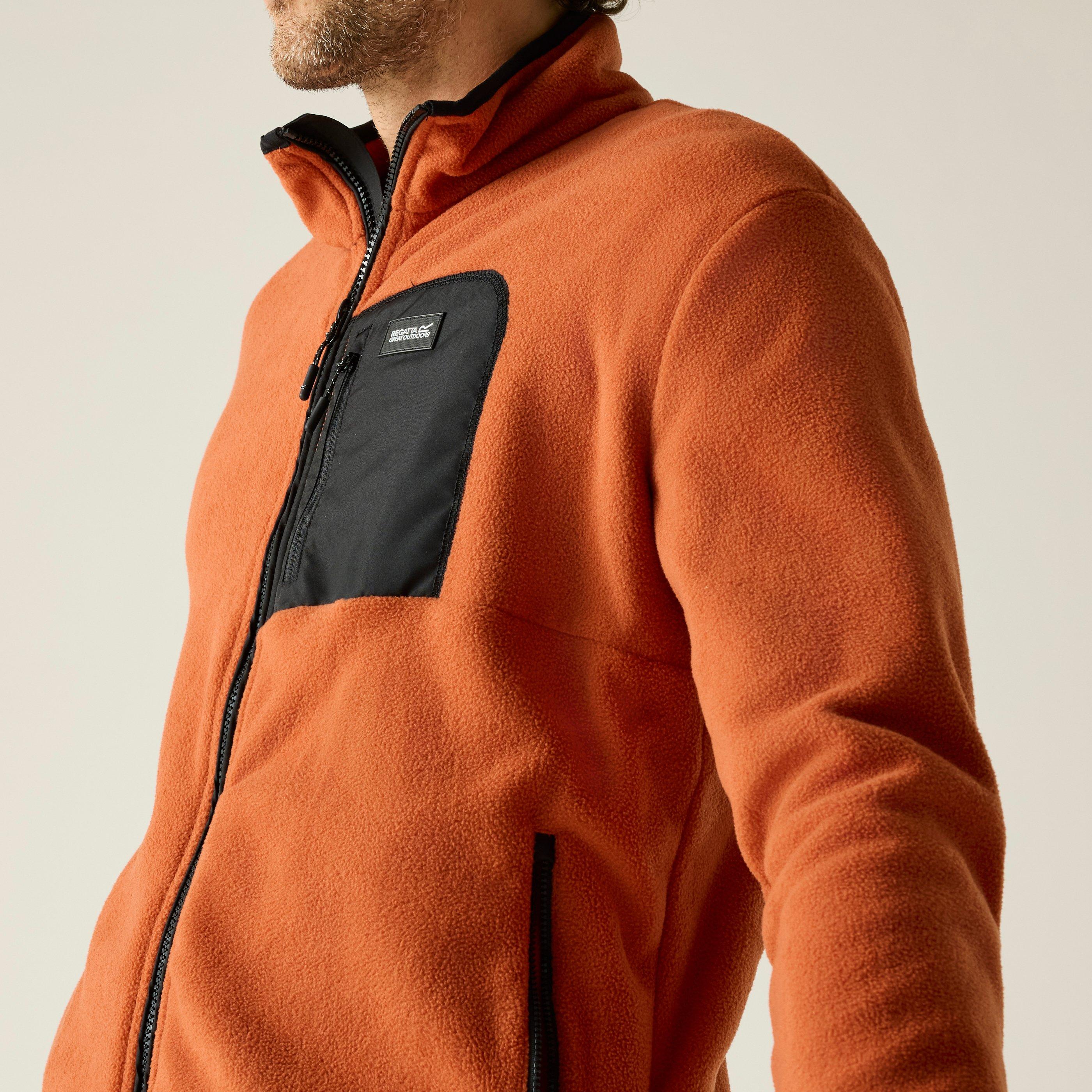 Brick/Black - Regatta - Mens Frankie Full Zip Fleece - 4