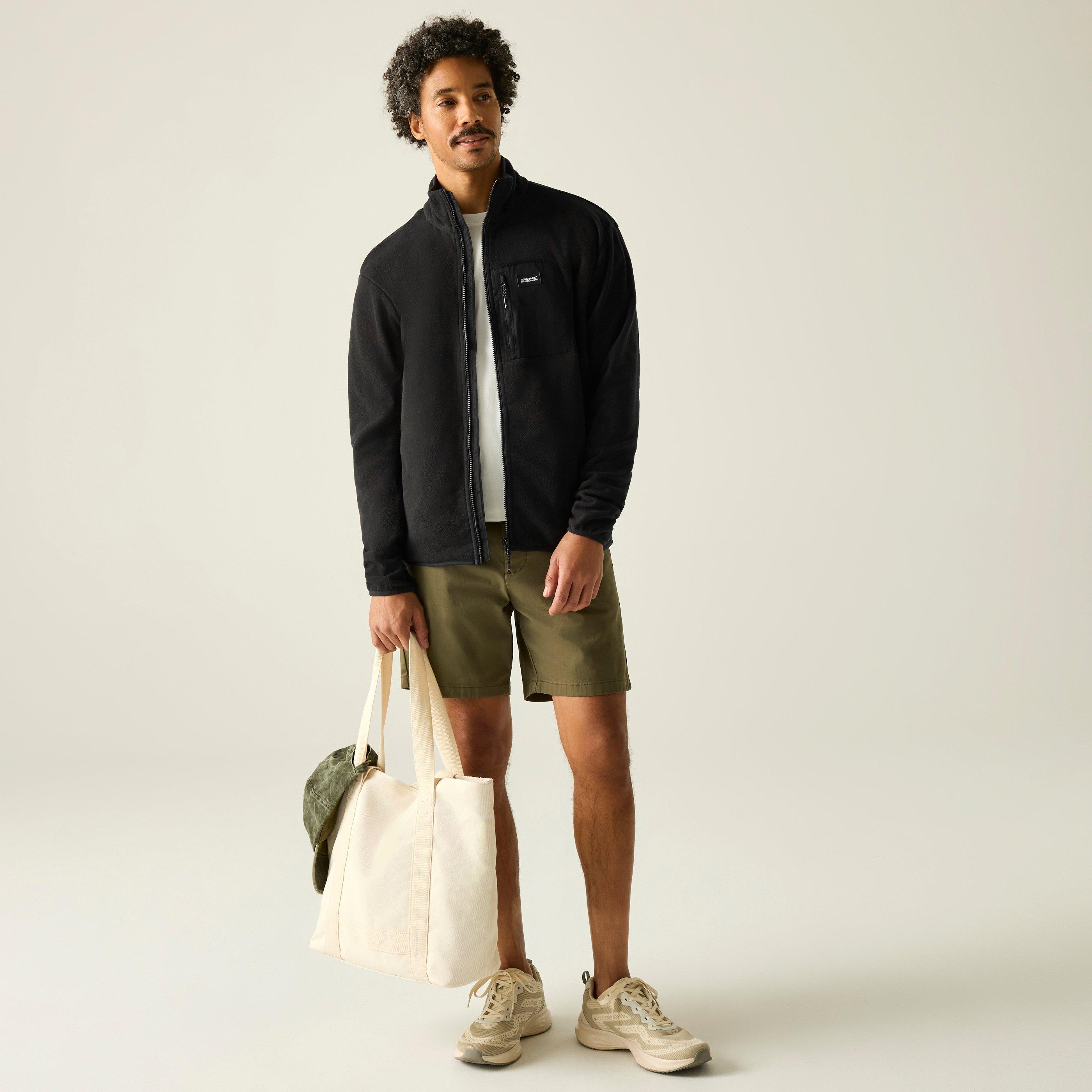 Black/Black - Regatta - Mens Frankie Full Zip Fleece - 3