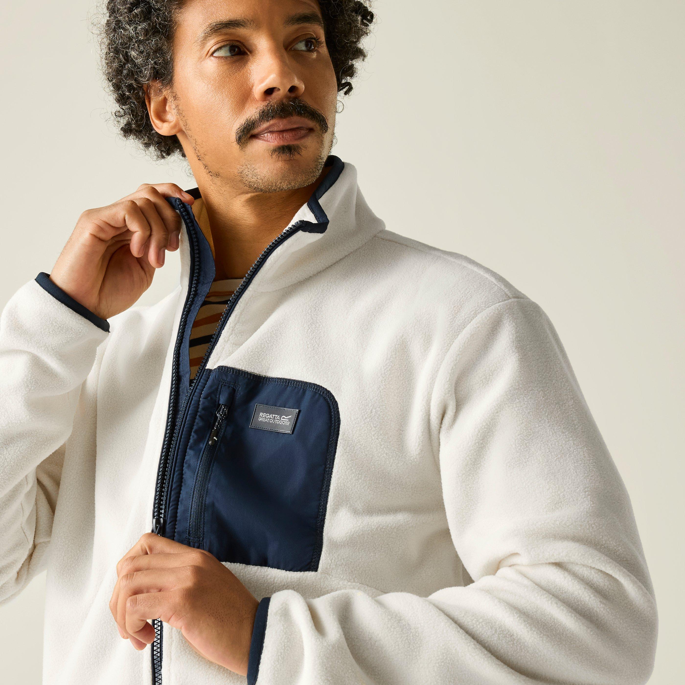Whtstn/Nvy - Regatta - Mens Frankie Full Zip Fleece - 4